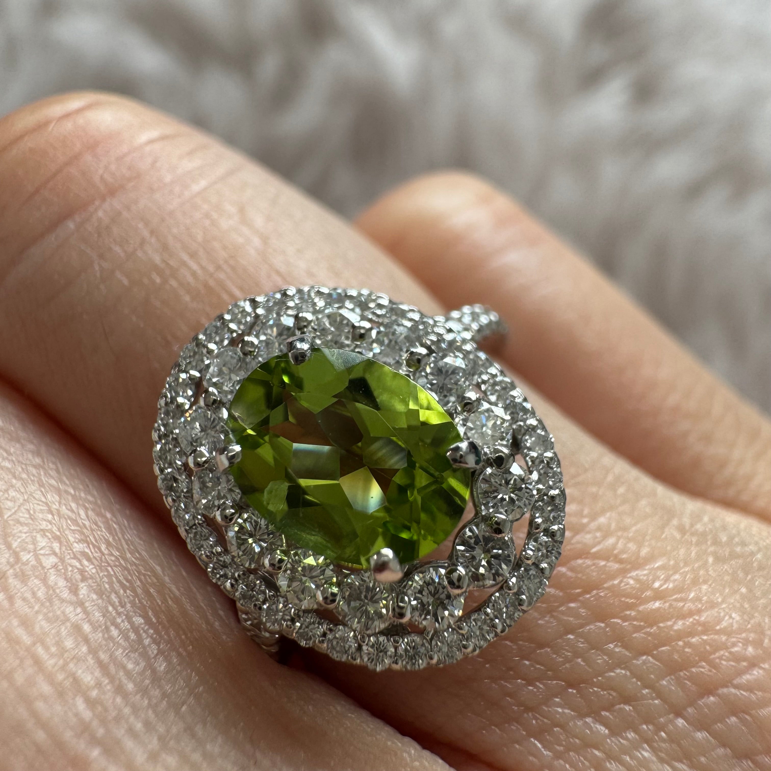 ソレイユ ペリドット 中石1ct前後 OV リング|A Jewelry Box 公式通販サイト