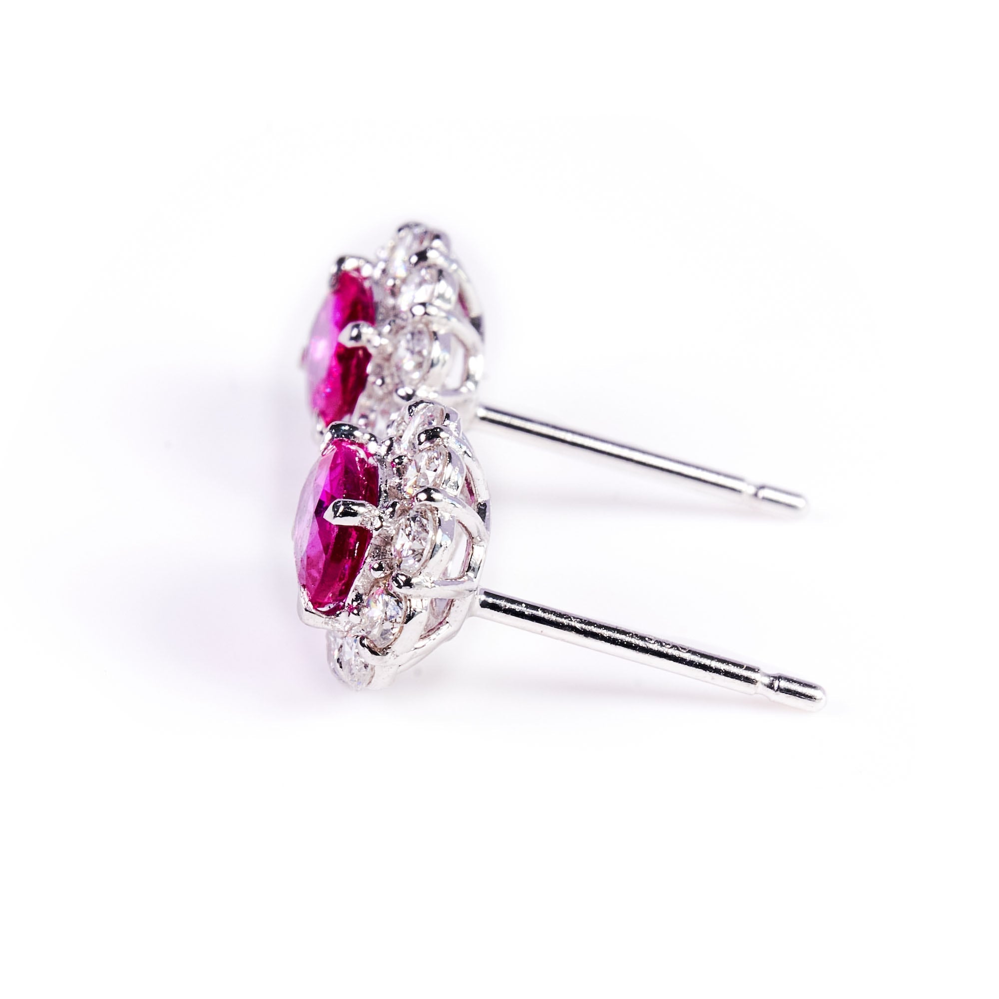 OVルビープラチナピアス #5|A Jewelry Box 公式通販サイト