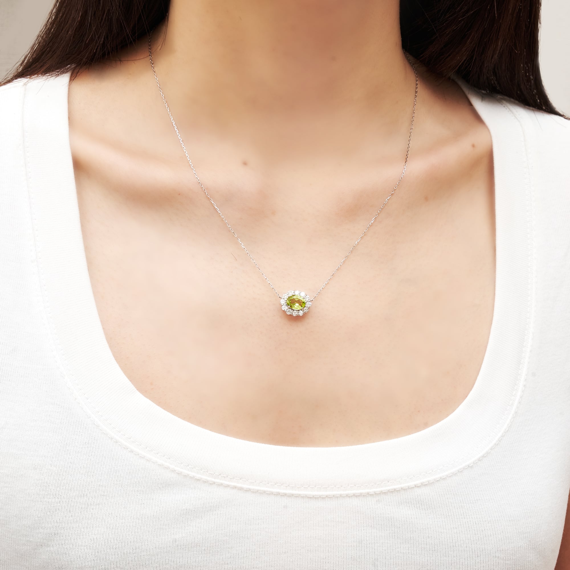 OV 1ct ペリドット PT900|A Jewelry Box 公式通販サイト