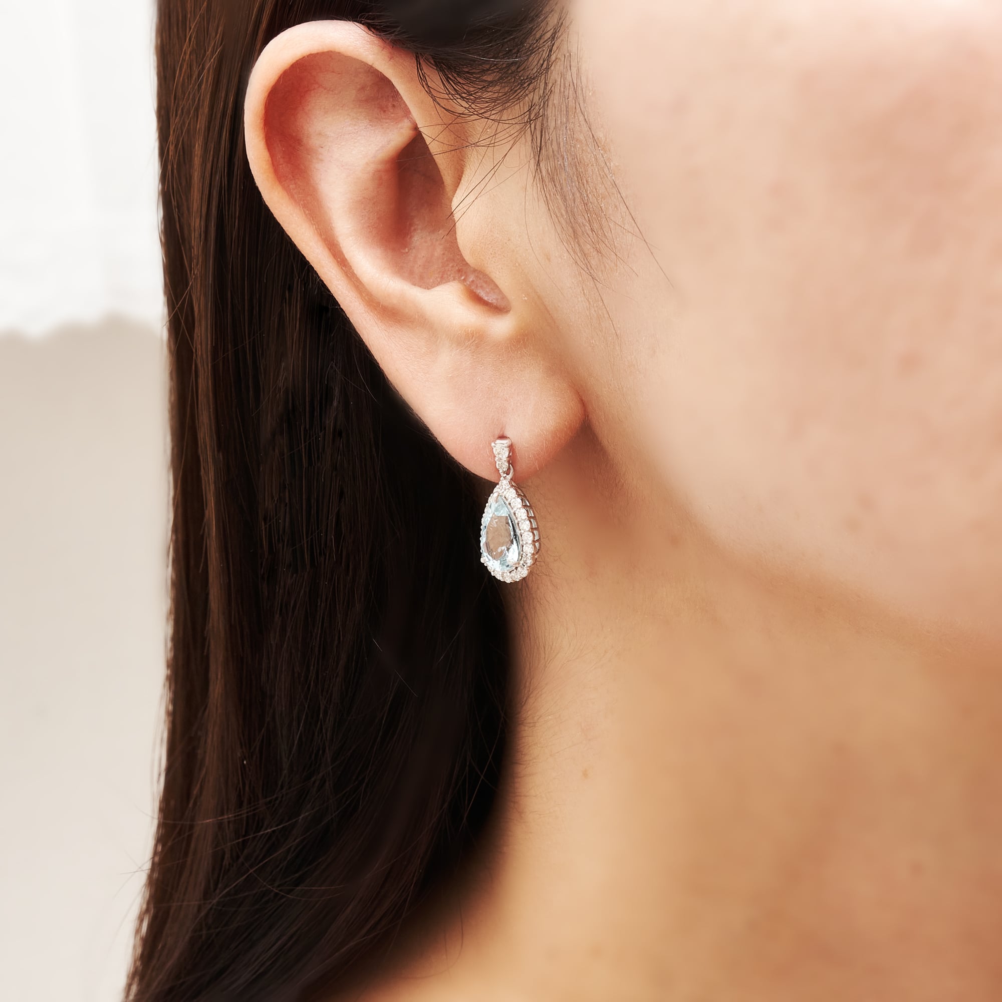 PSアクアマリン揺れるピアス|A Jewelry Box 公式通販サイト