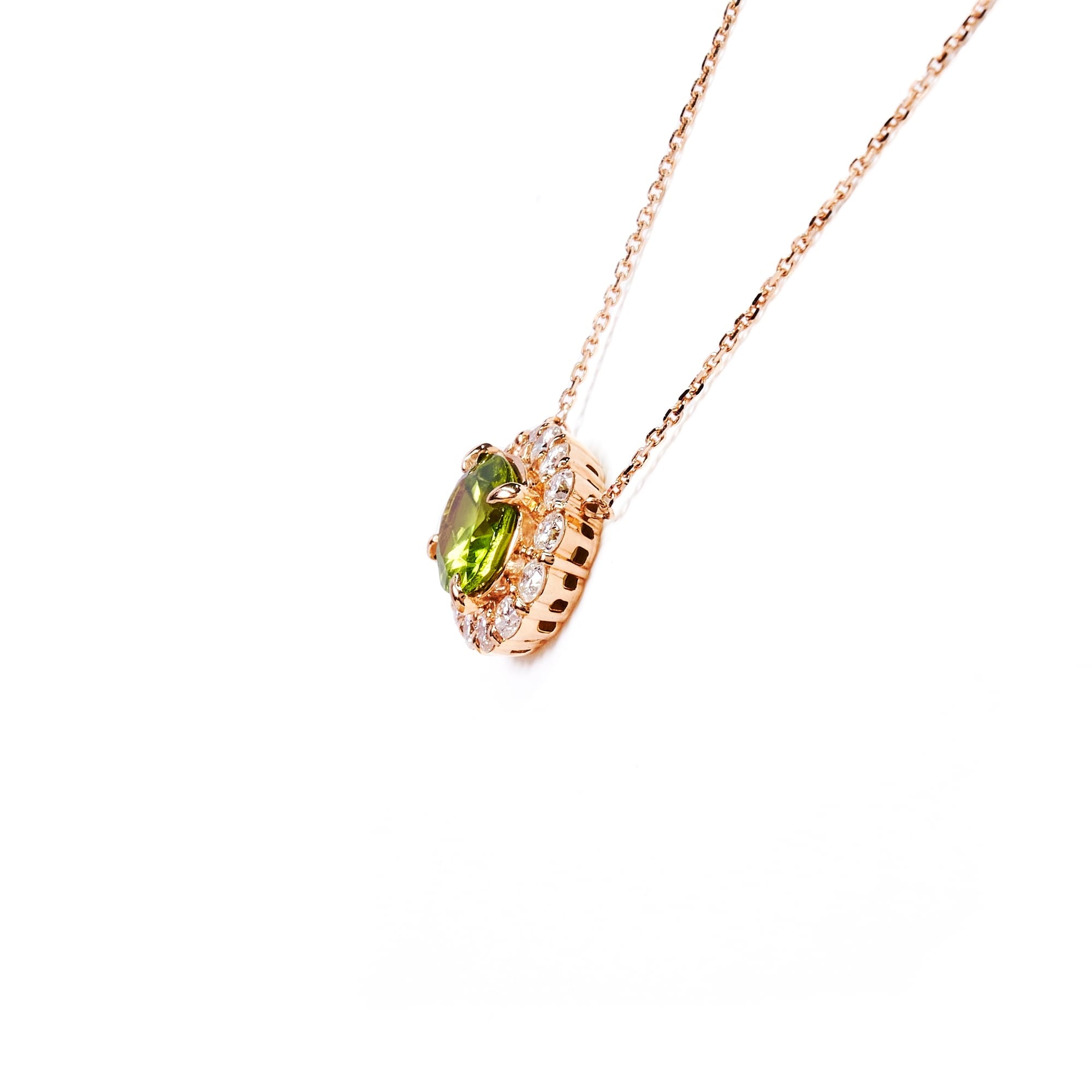 OV 2ct ペリドット K18PG|A Jewelry Box 公式通販サイト