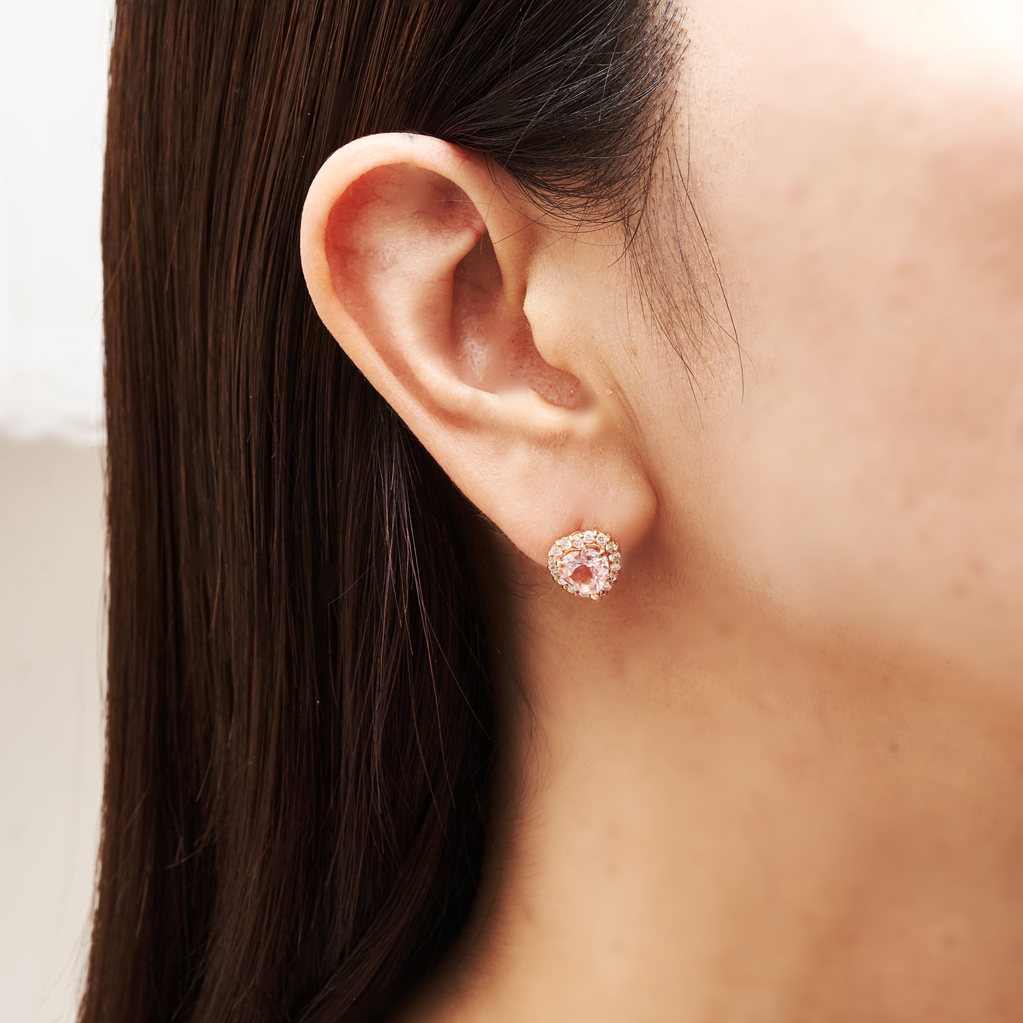 HSモルガナイトスタッドピアス|A Jewelry Box 公式通販サイト