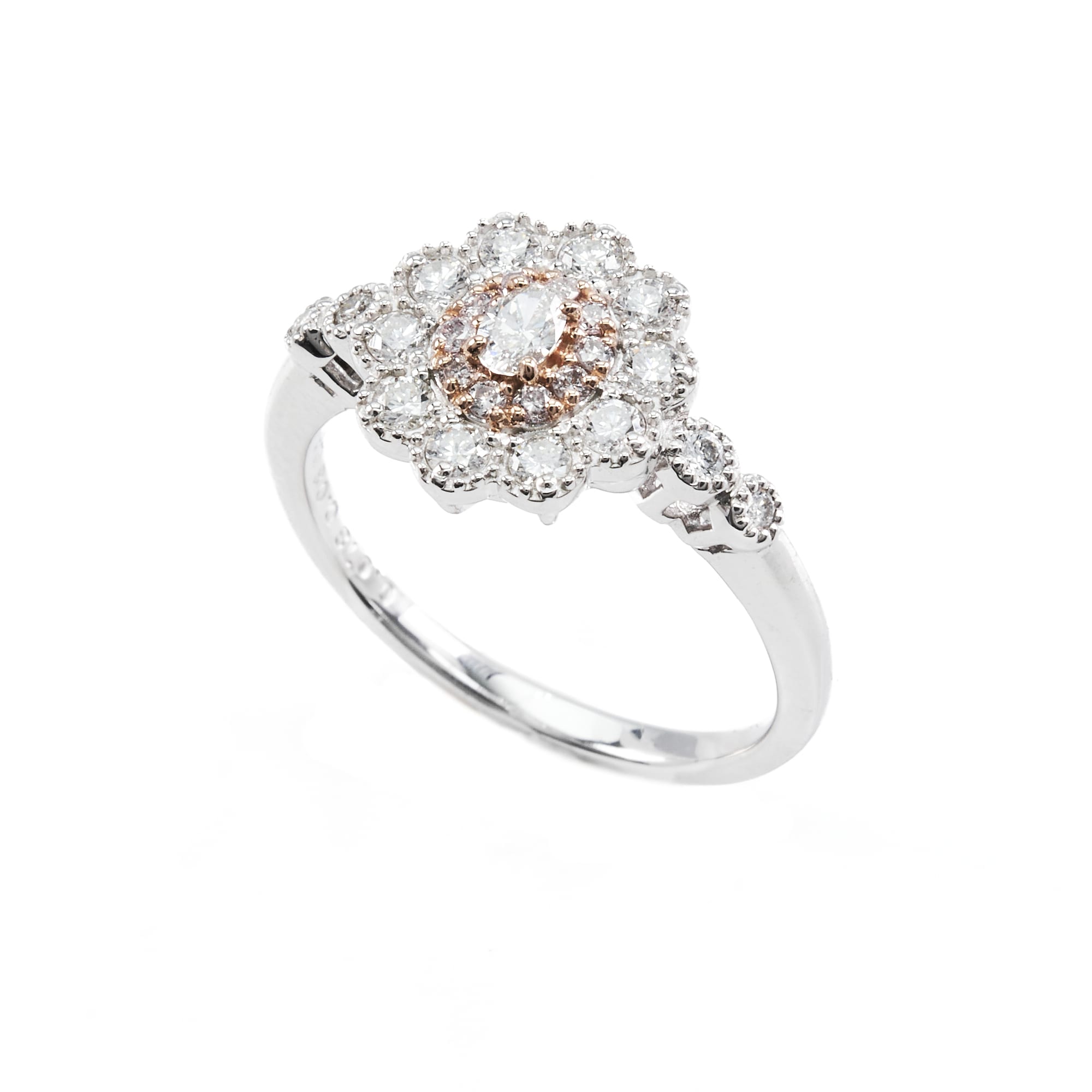 OVダイヤリング PT950/K18PGコンビ CGL付 SI1 G|A Jewelry Box 公式通販サイト