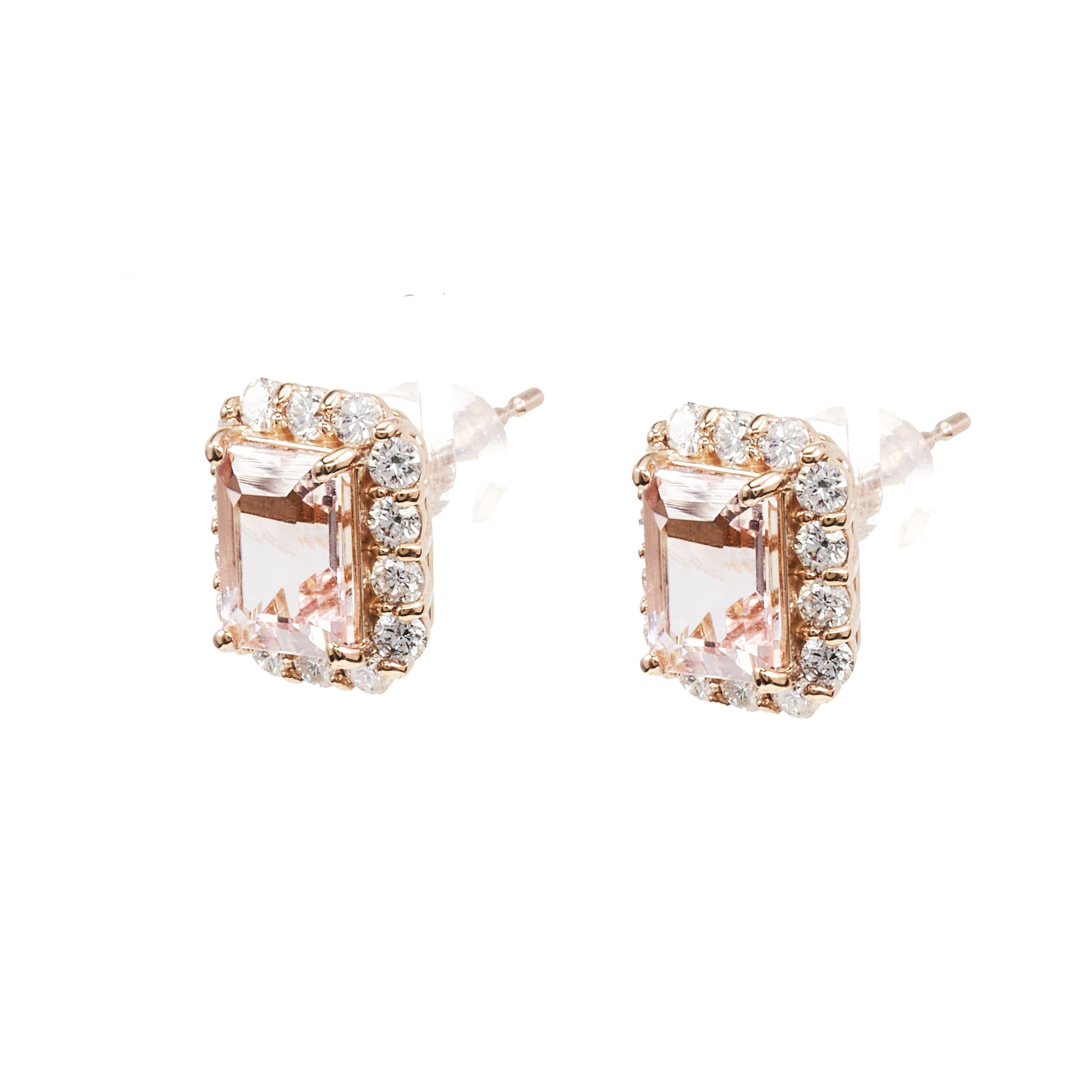 BKモルガナイトピアス K18PG|A Jewelry Box 公式通販サイト