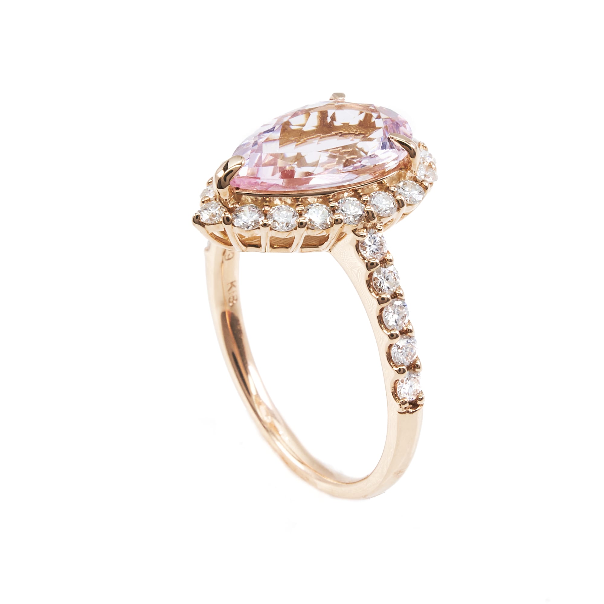 PSモルガナイトリング K18PG|A Jewelry Box 公式通販サイト