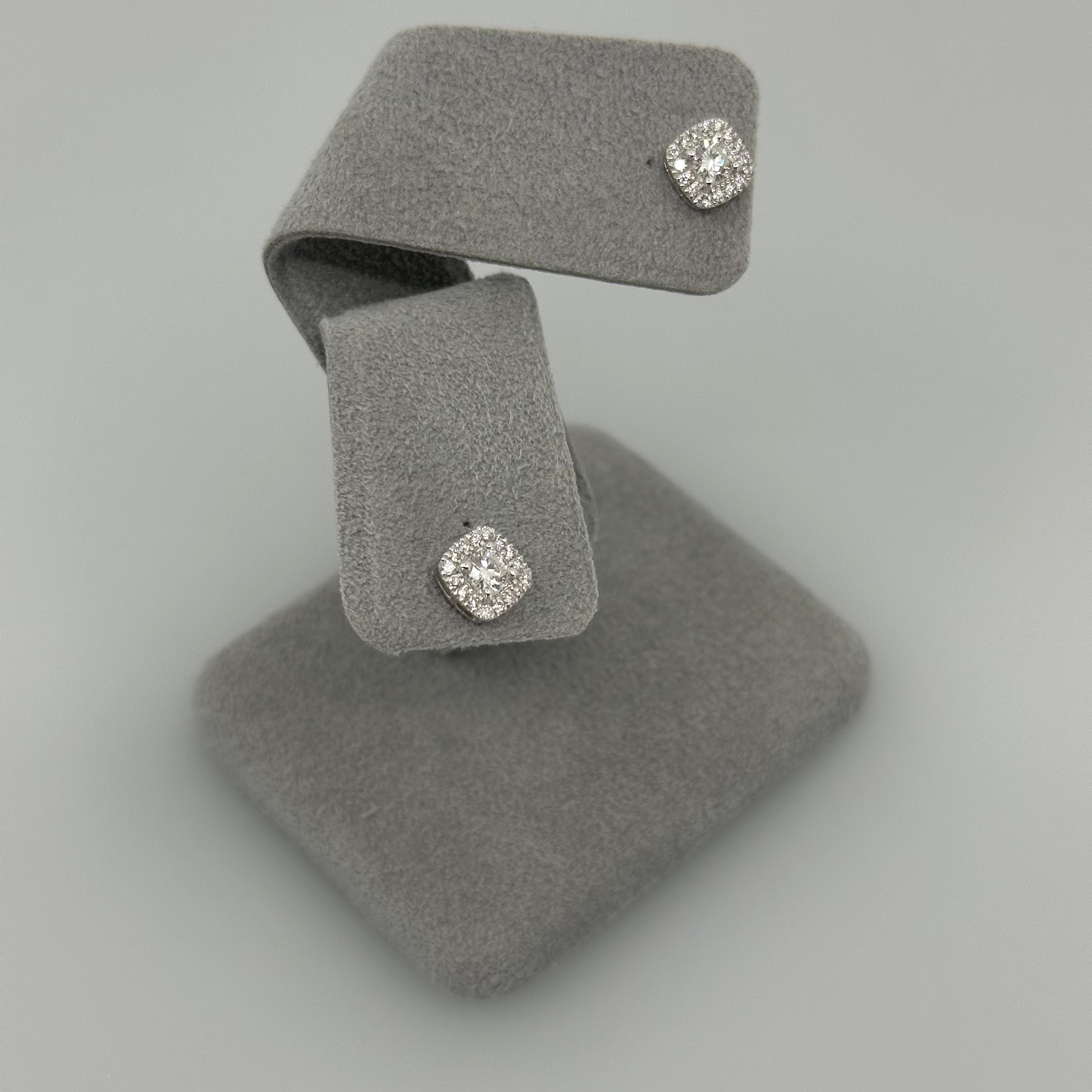 【アンシャンテ】〜ダイヤピアスD0.35ct×2前後 SQ K18YG/K18WG