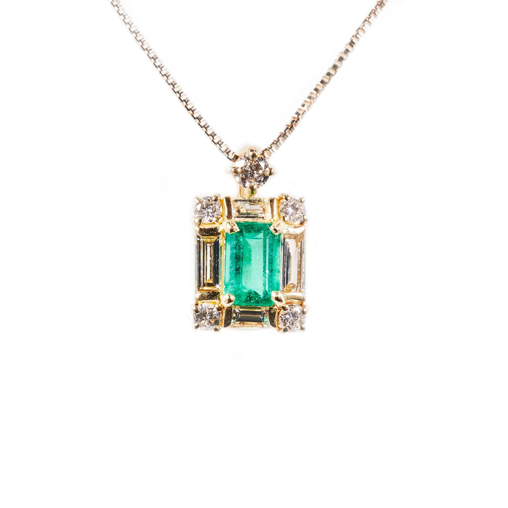 EMエメラルドゴールドネックレス #1|A Jewelry Box 公式通販サイト