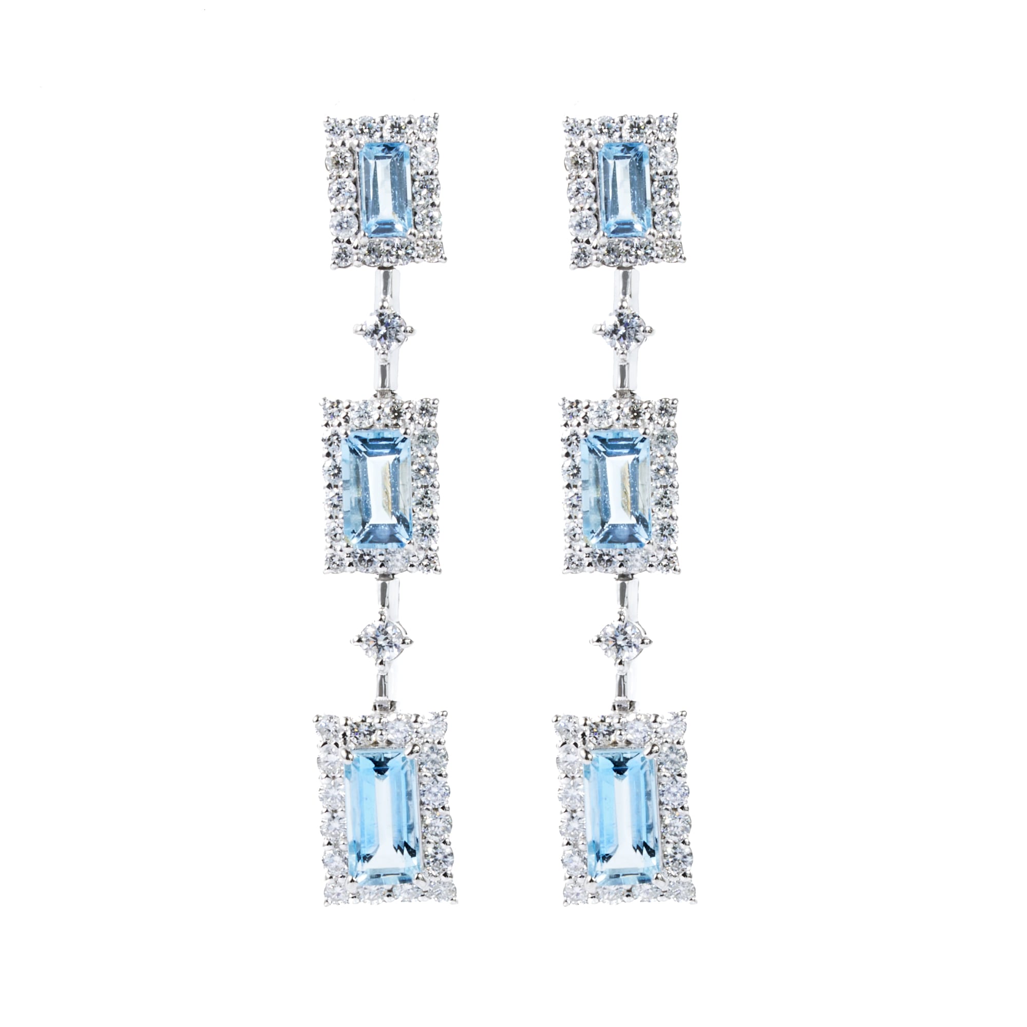 3BKアクアマリン揺れるピアス|A Jewelry Box 公式通販サイト