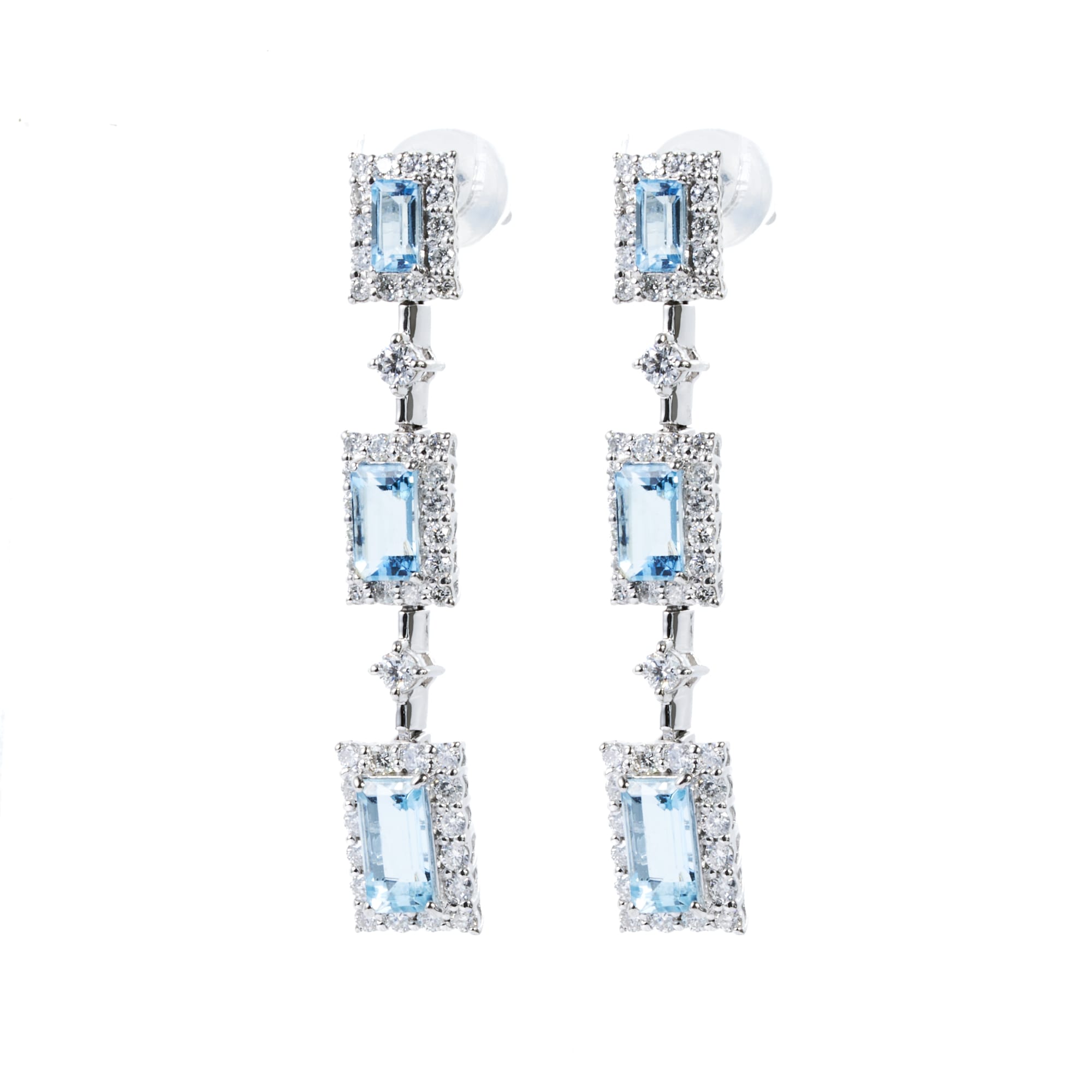 3BKアクアマリン揺れるピアス|A Jewelry Box 公式通販サイト