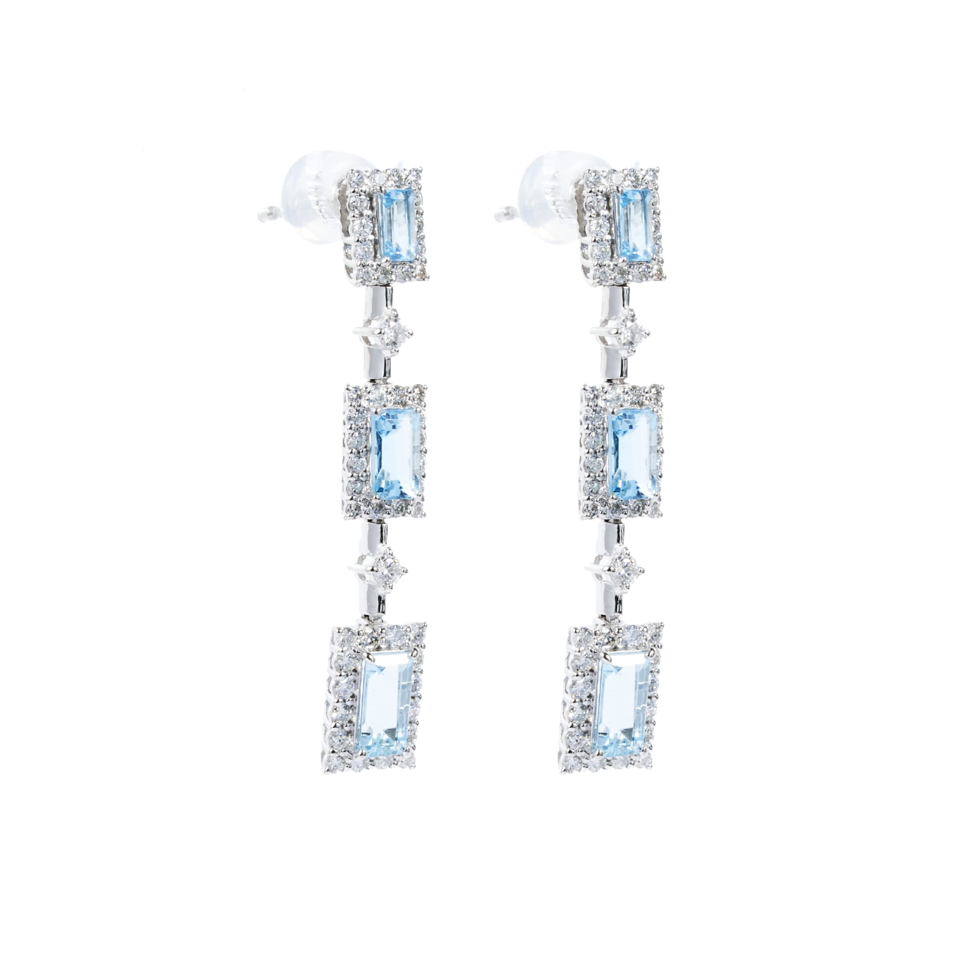 3BKアクアマリン揺れるピアス|A Jewelry Box 公式通販サイト