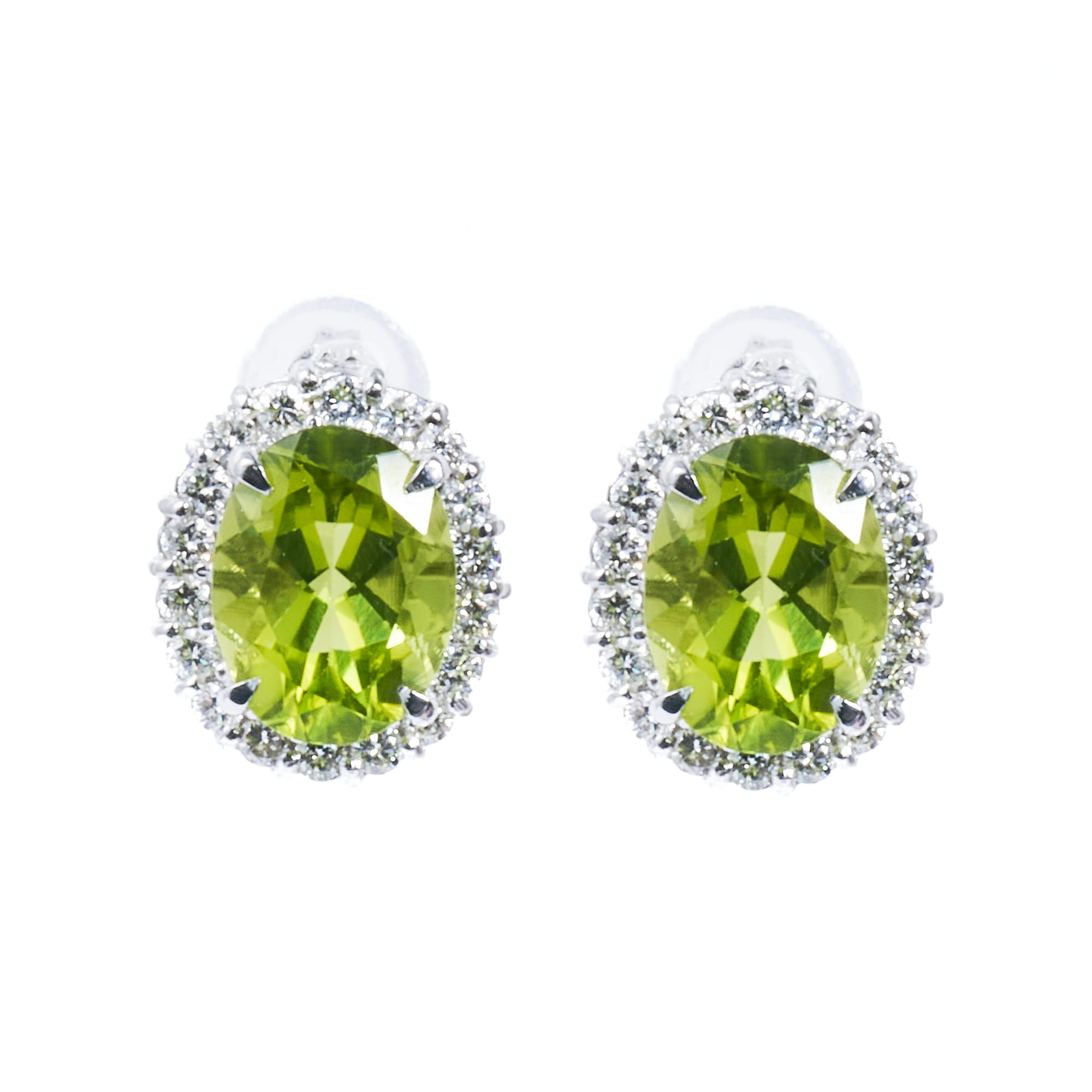 OVペリドットピアス PT900|A Jewelry Box 公式通販サイト