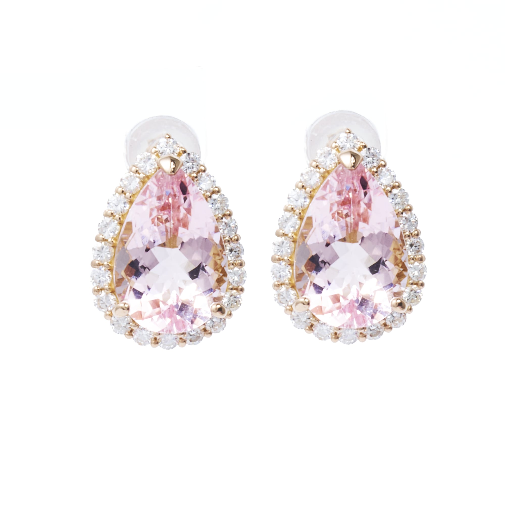 PSモルガナイトピアス K18PG|A Jewelry Box 公式通販サイト