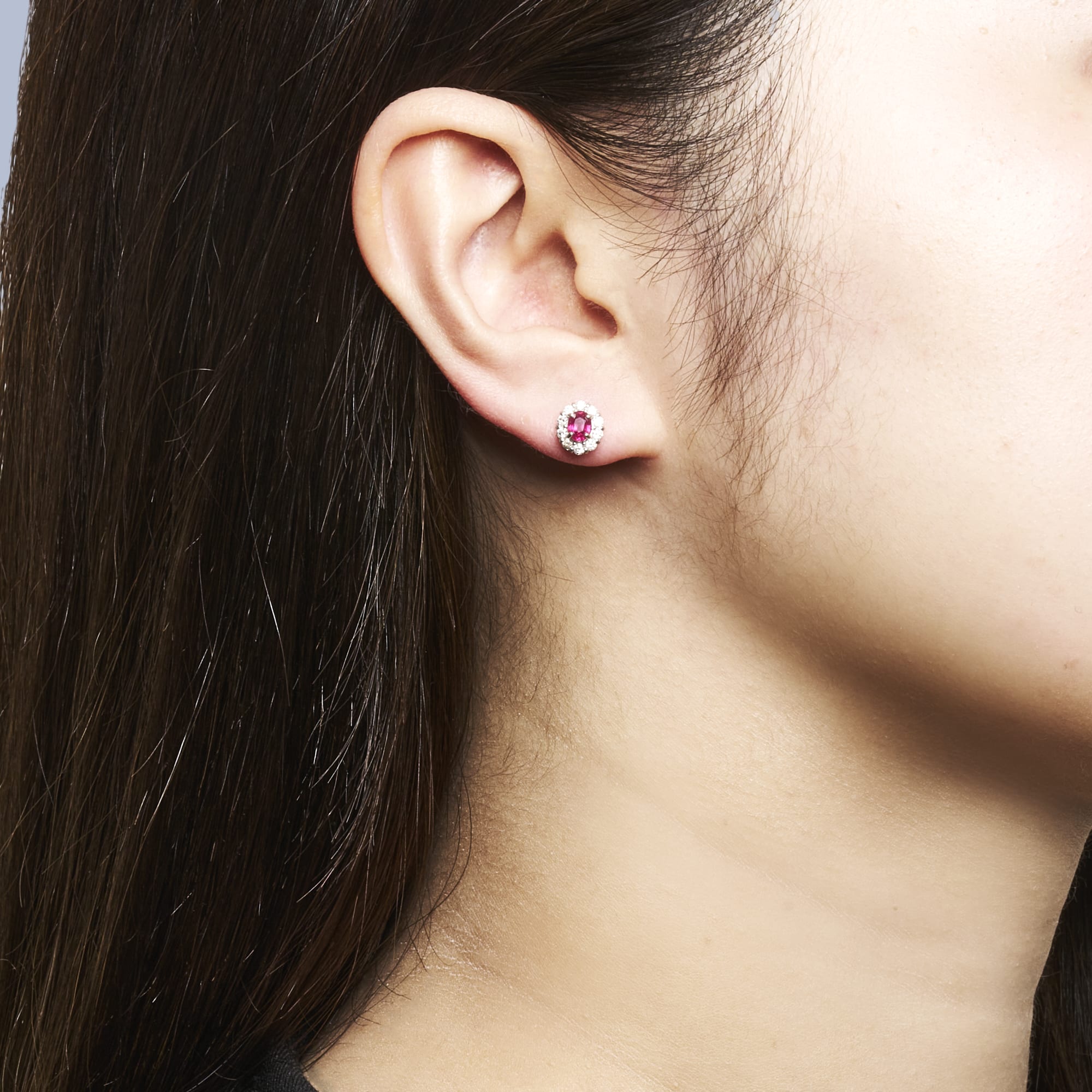 OV ルビーピアス PT900|A Jewelry Box 公式通販サイト