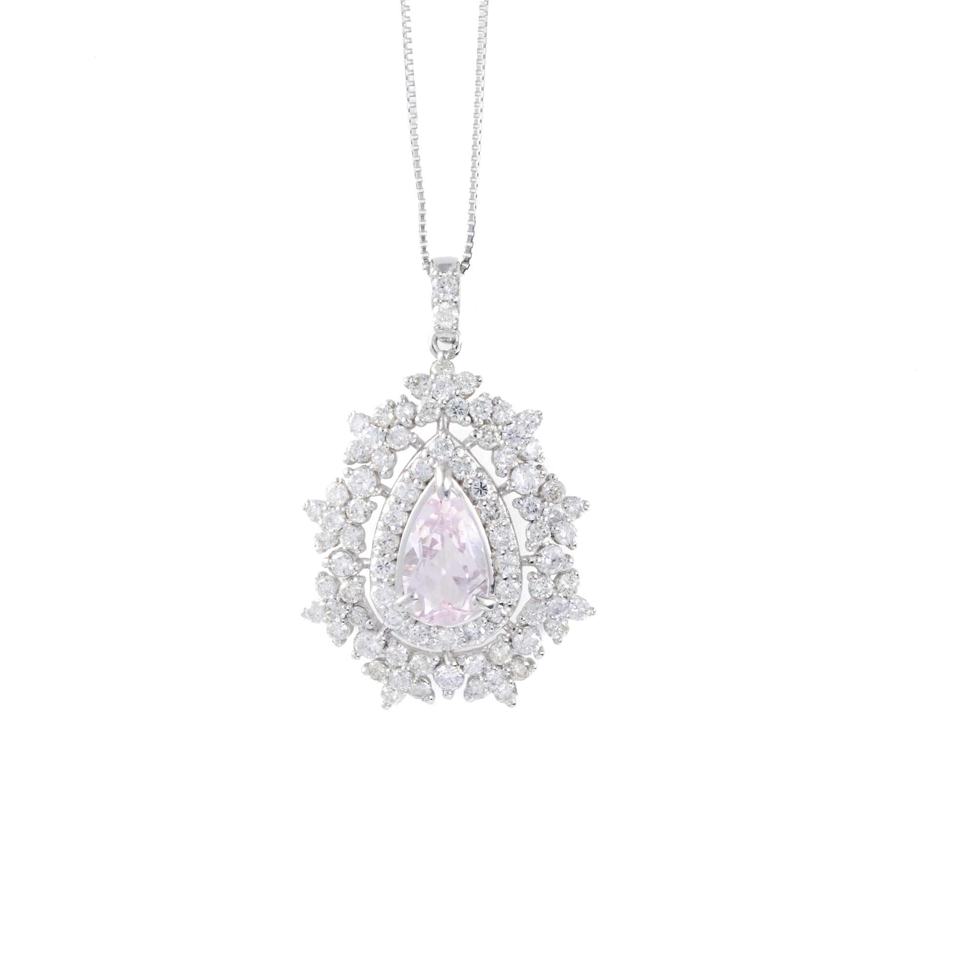 PS モルガナイトネックレス PT900|A Jewelry Box 公式通販サイト