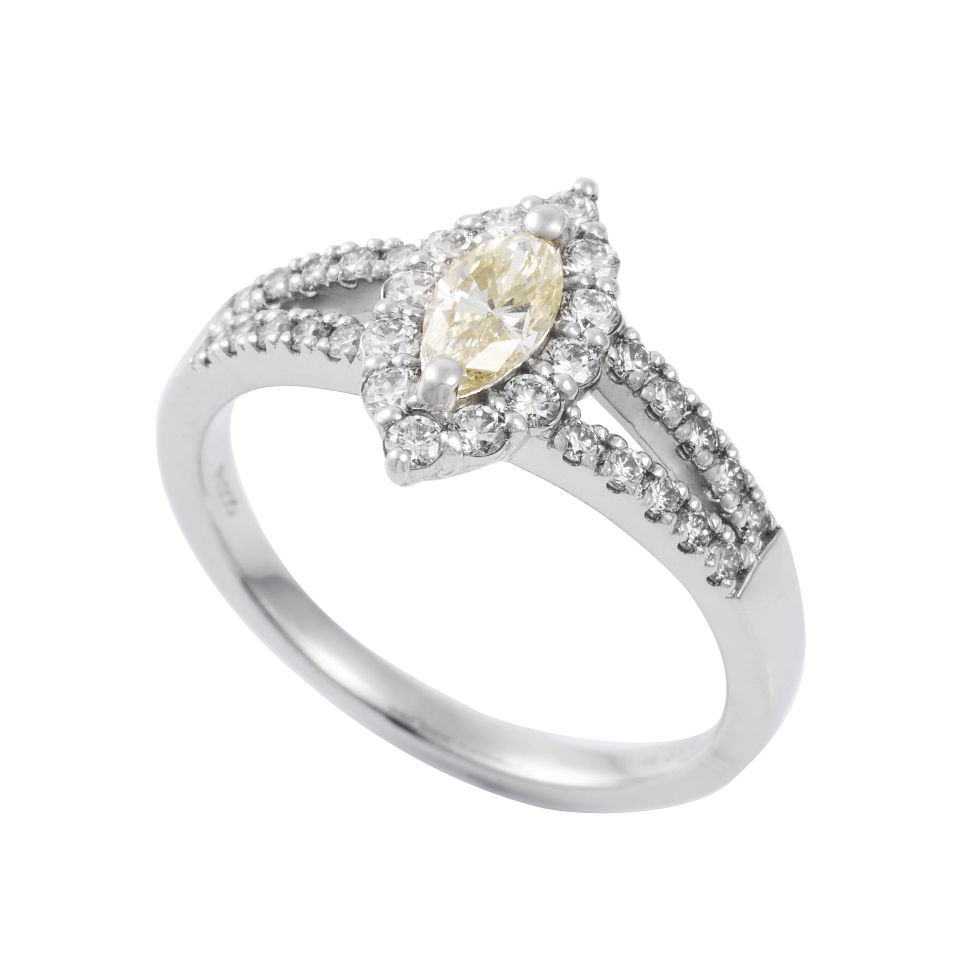 MQ ベリーライトイエローダイヤ取り巻きリング ソーティング付き SI1|A Jewelry Box 公式通販サイト