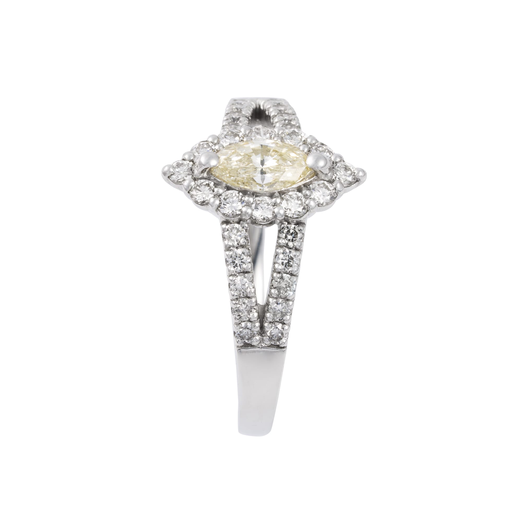 MQ ベリーライトイエローダイヤ取り巻きリング ソーティング付き SI1|A Jewelry Box 公式通販サイト