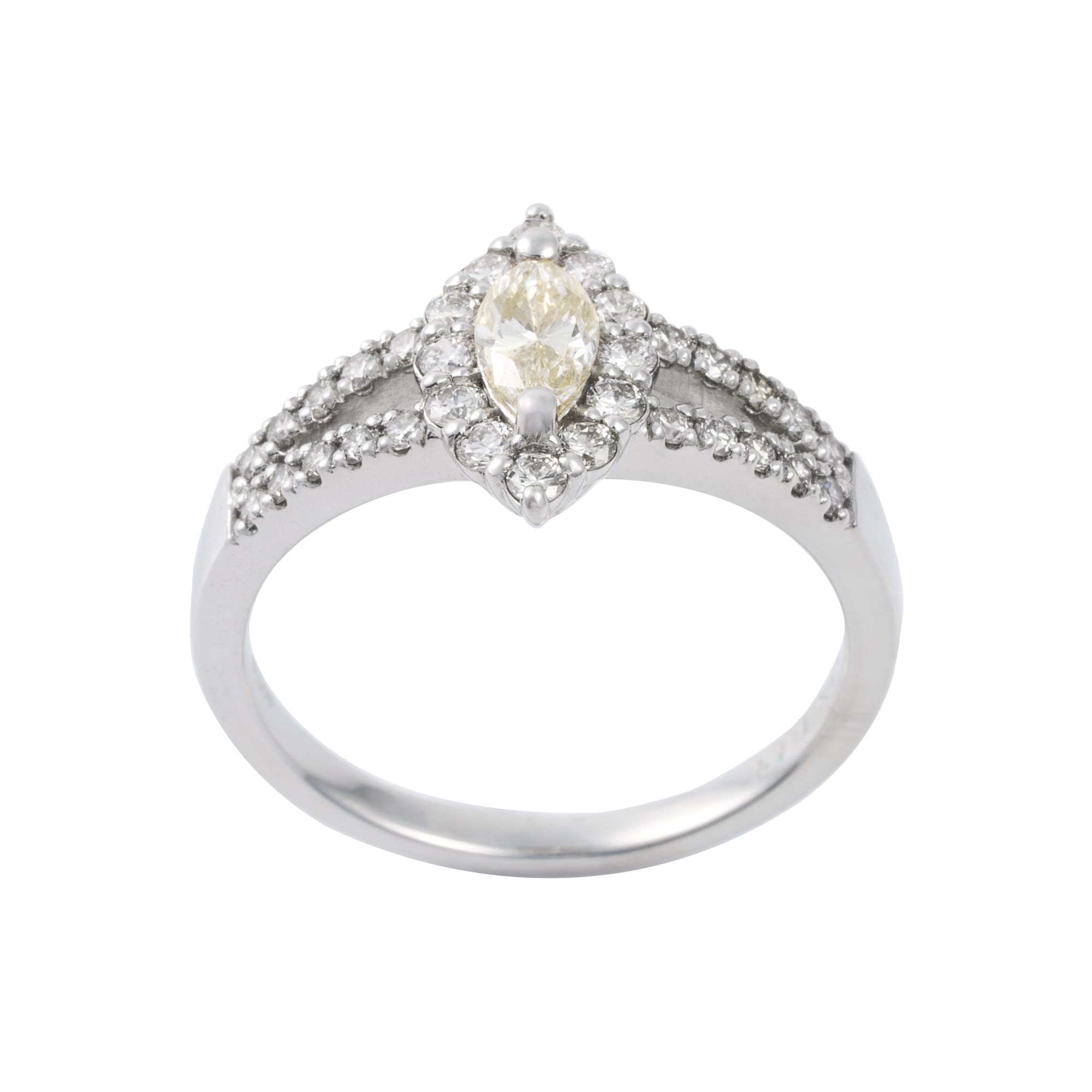 MQ ベリーライトイエローダイヤ取り巻きリング ソーティング付き SI1|A Jewelry Box 公式通販サイト