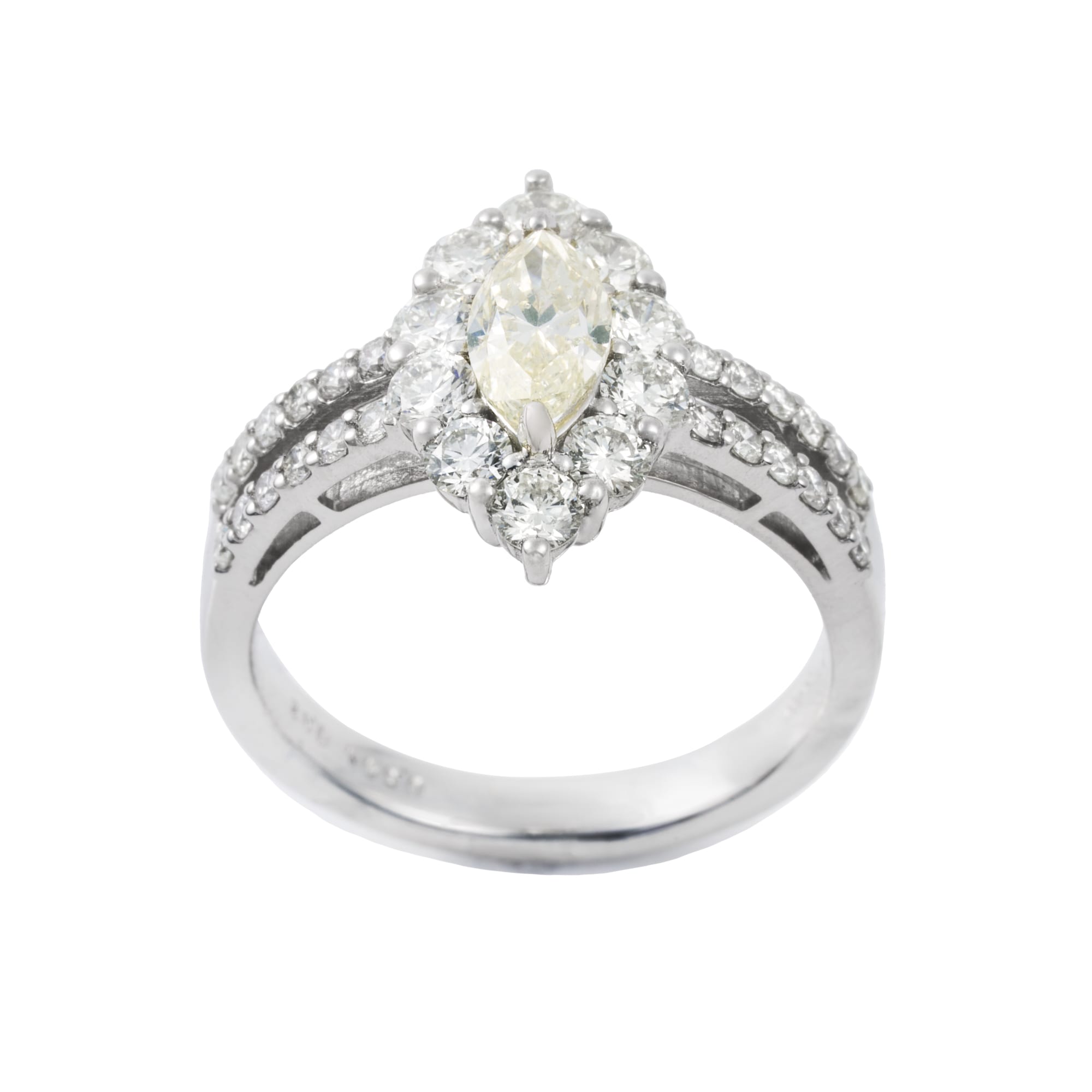 MQ ベリーライトイエローダイヤ取り巻きリング ソーティング付き SI2|A Jewelry Box 公式通販サイト