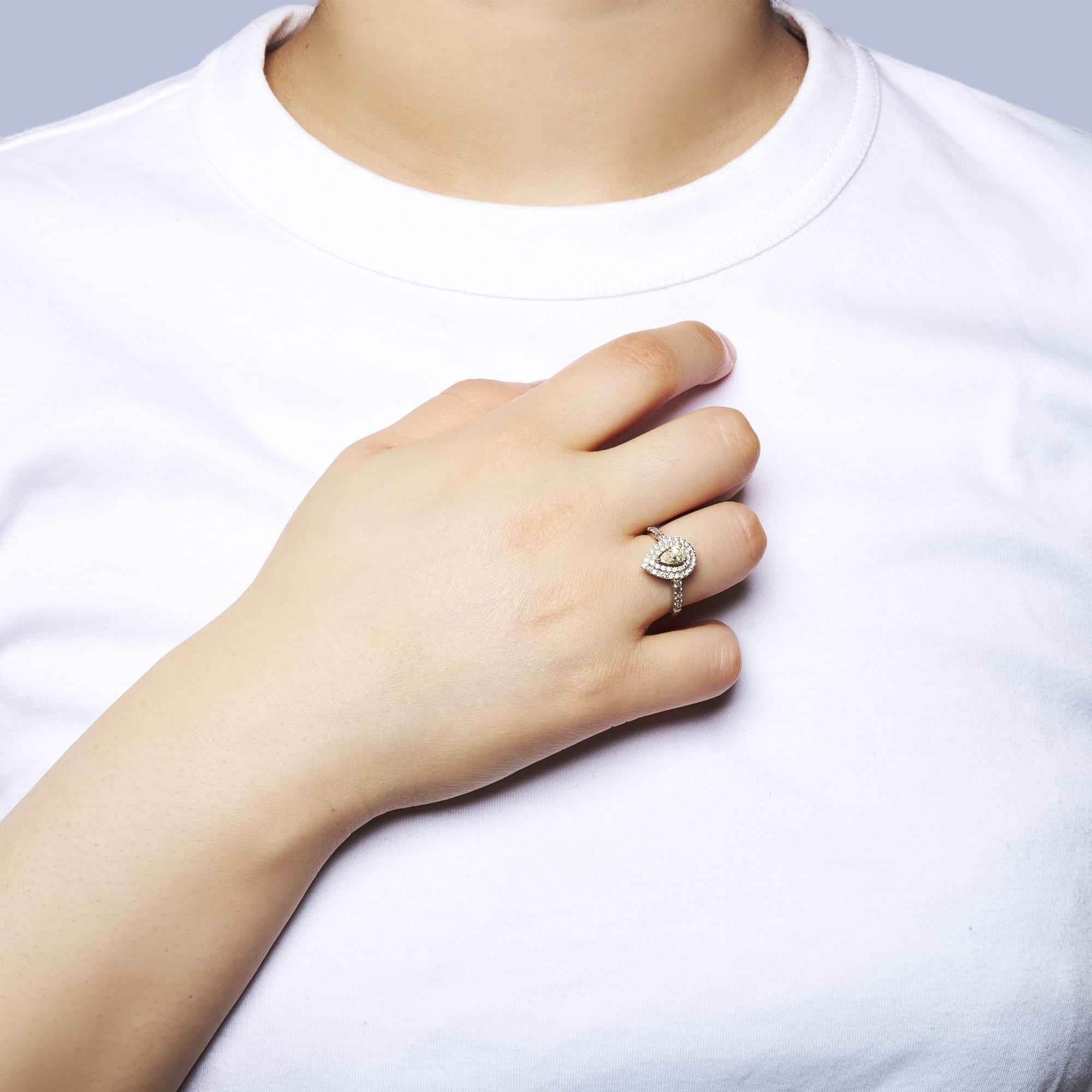 PS ダイヤ パヴェ取り巻きリング CGLソーティング付き L SI1|A Jewelry Box 公式通販サイト