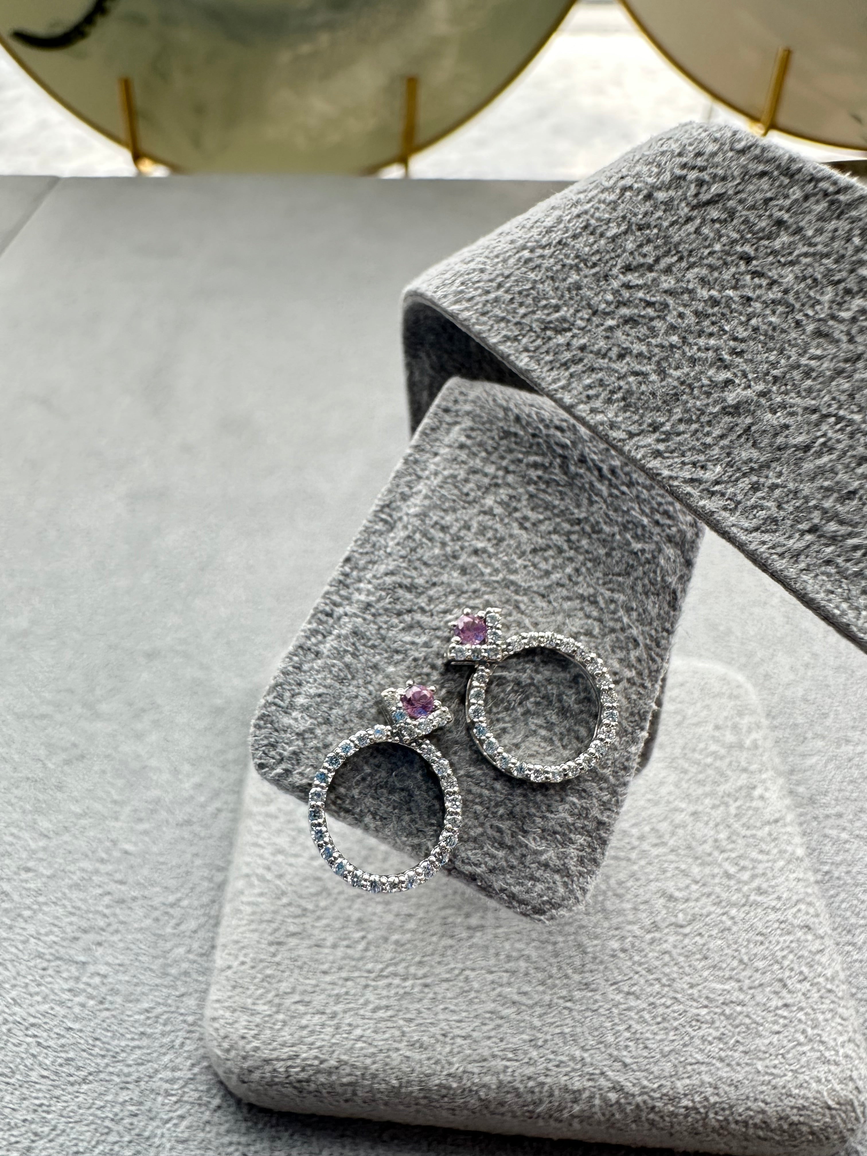 ラリオンス ピアス ピンクサファイア(あやちゃんの結婚指輪みたいなピアス)|A Jewelry Box 公式通販サイト