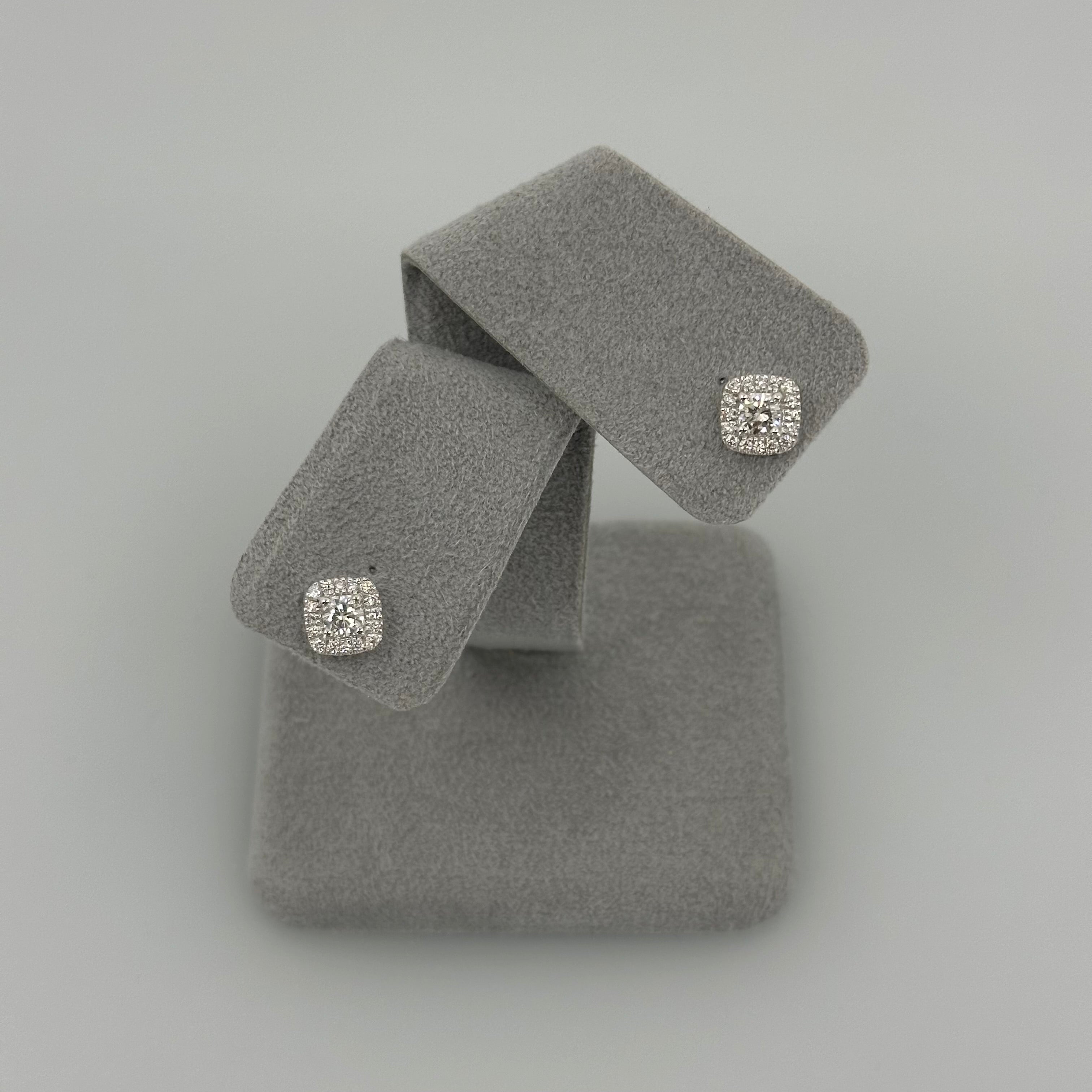 【アンシャンテ】〜ダイヤピアスD0.35ct×2前後 SQ K18YG/K18WG