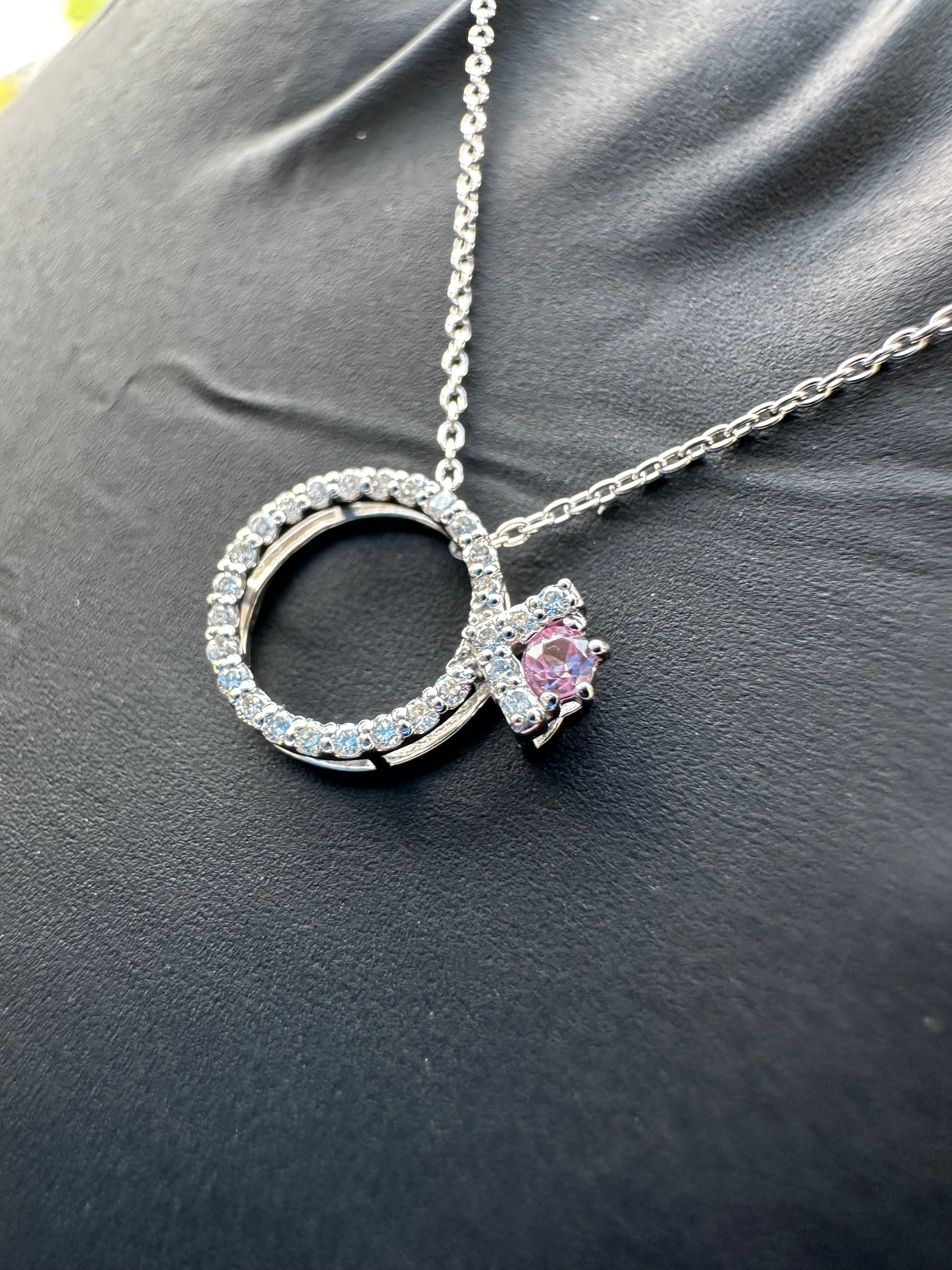 ラリオンス ピンクサファイア ネックレス (あやちゃんの結婚指輪みたいなネックレス)|A Jewelry Box 公式通販サイト