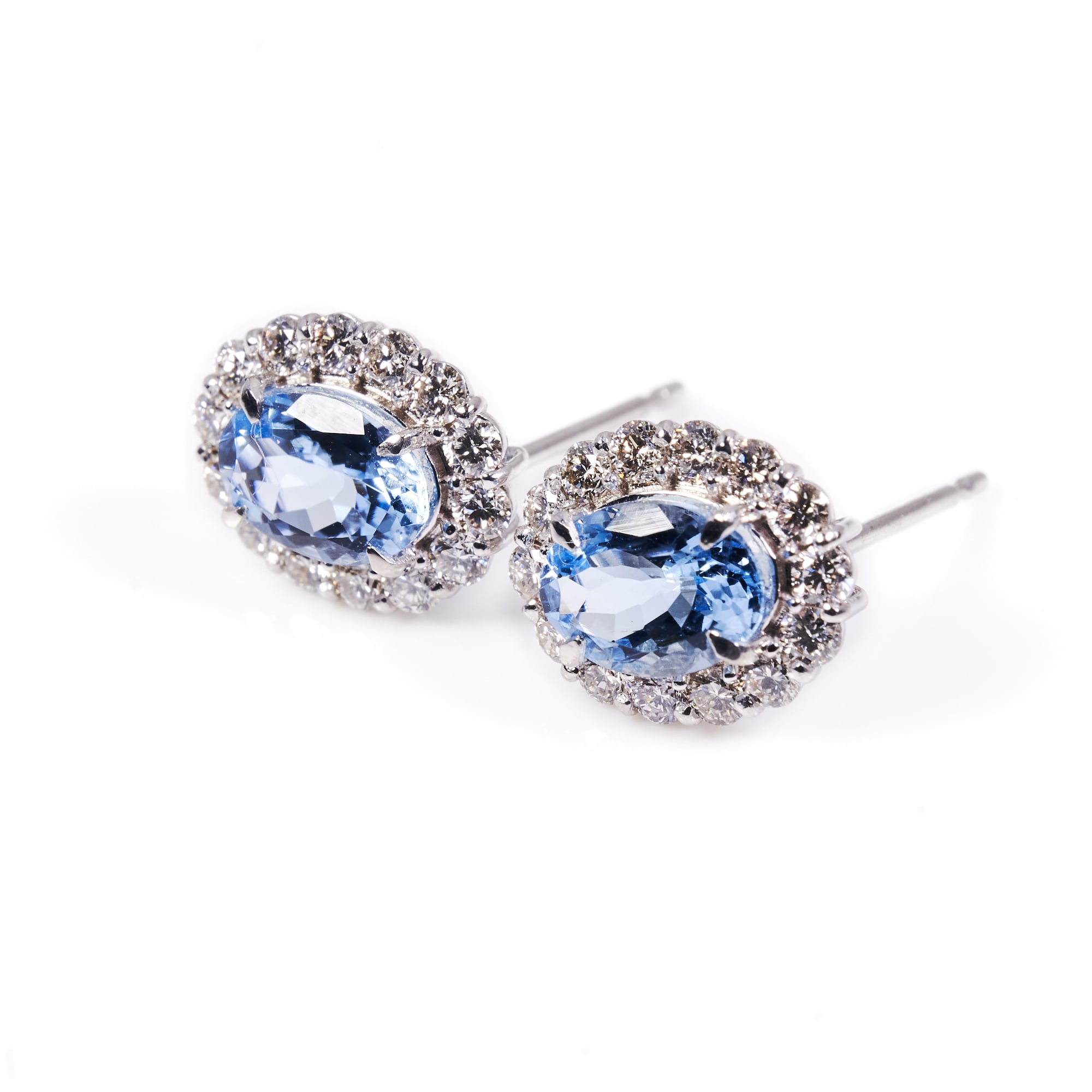 櫻井彩子さん　Ptペアシェイプアクアマリン リング　ピアスセット#10.5号 櫻井彩子さん Ptペアシェイプアクアマリン リング ピアスセット#10.5号