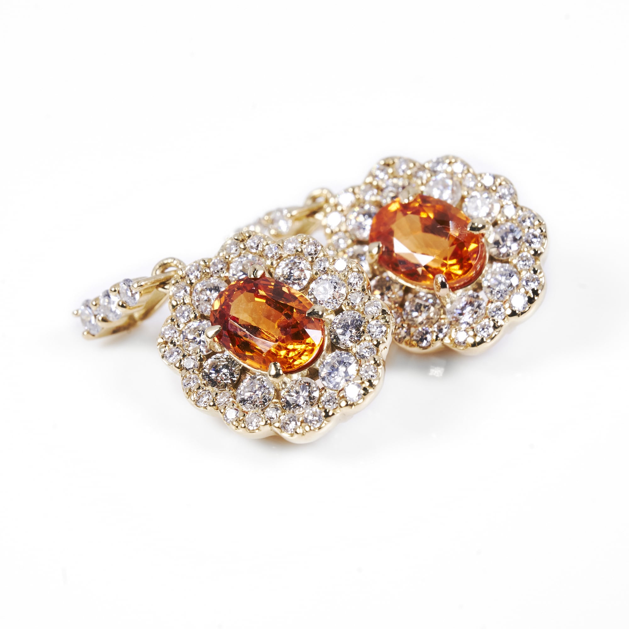 OVスペサタイトガーネットゴールドピアス #1|A Jewelry Box 公式通販サイト