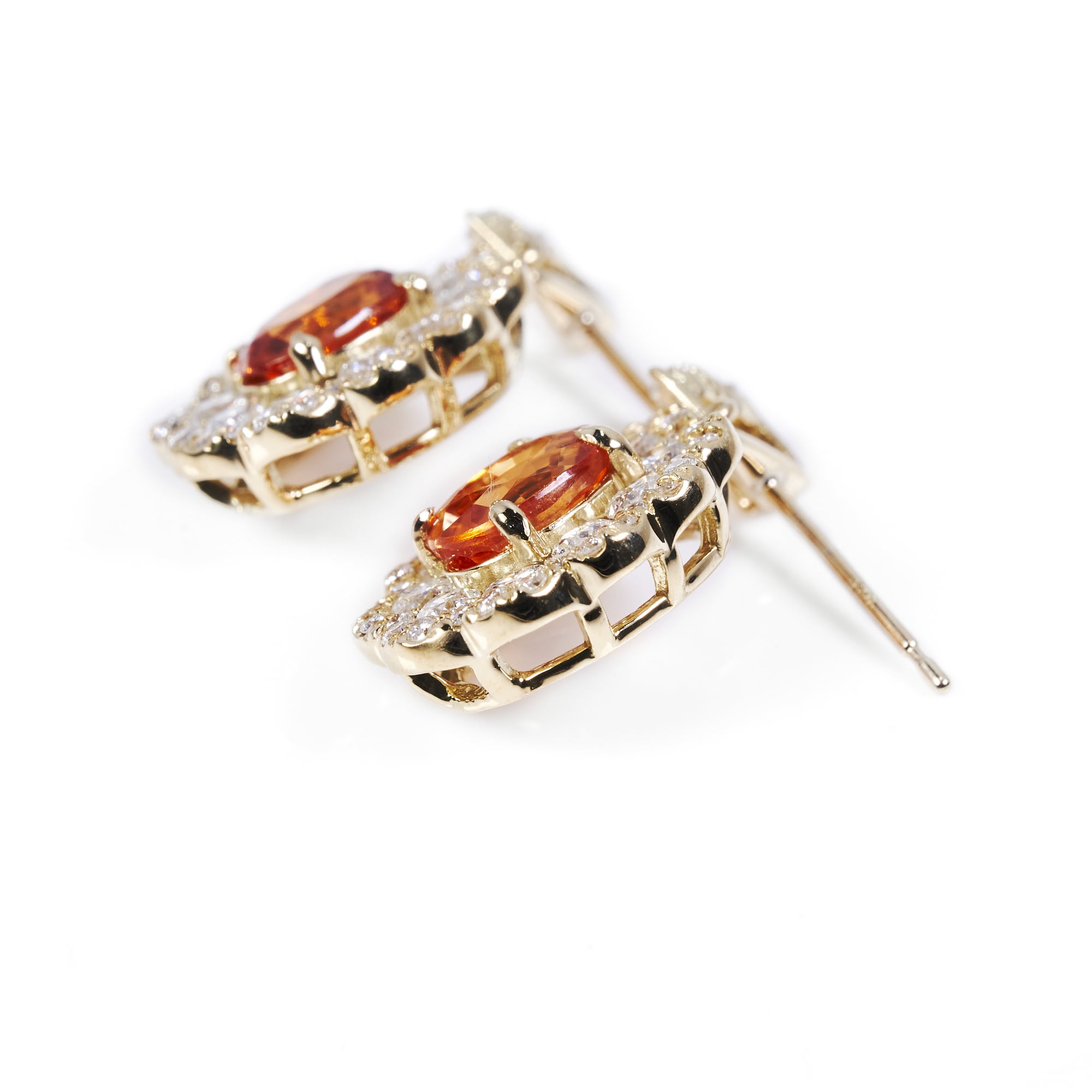 OVスペサタイトガーネットゴールドピアス #1|A Jewelry Box 公式通販サイト