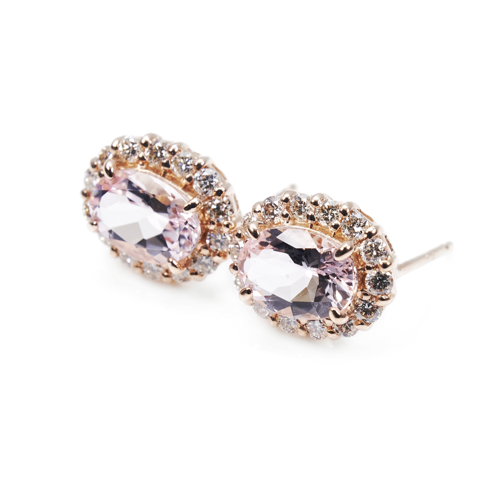 OVモルガナイトピンクゴールドピアス #3|A Jewelry Box 公式通販サイト