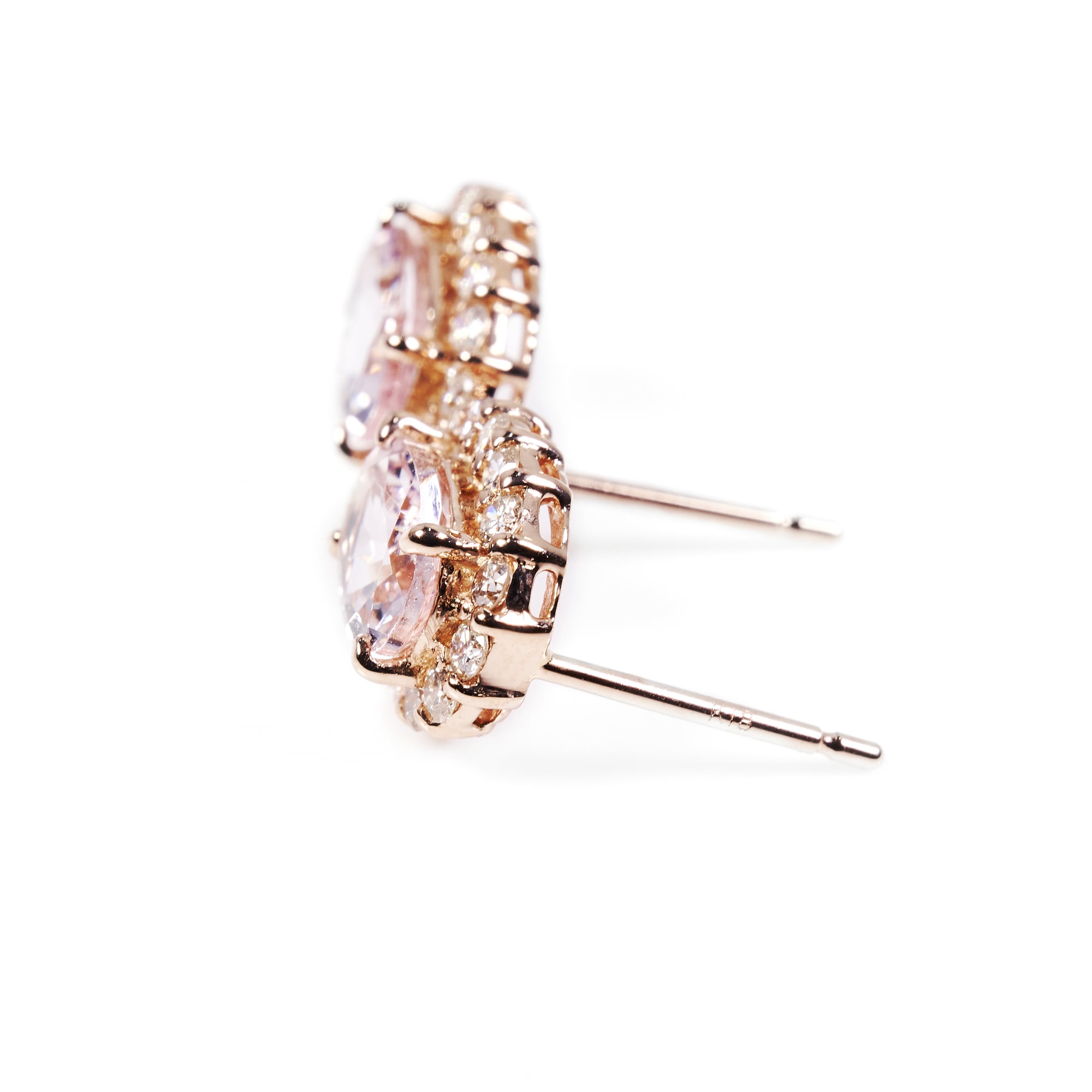 OVモルガナイトピンクゴールドピアス #3|A Jewelry Box 公式通販サイト