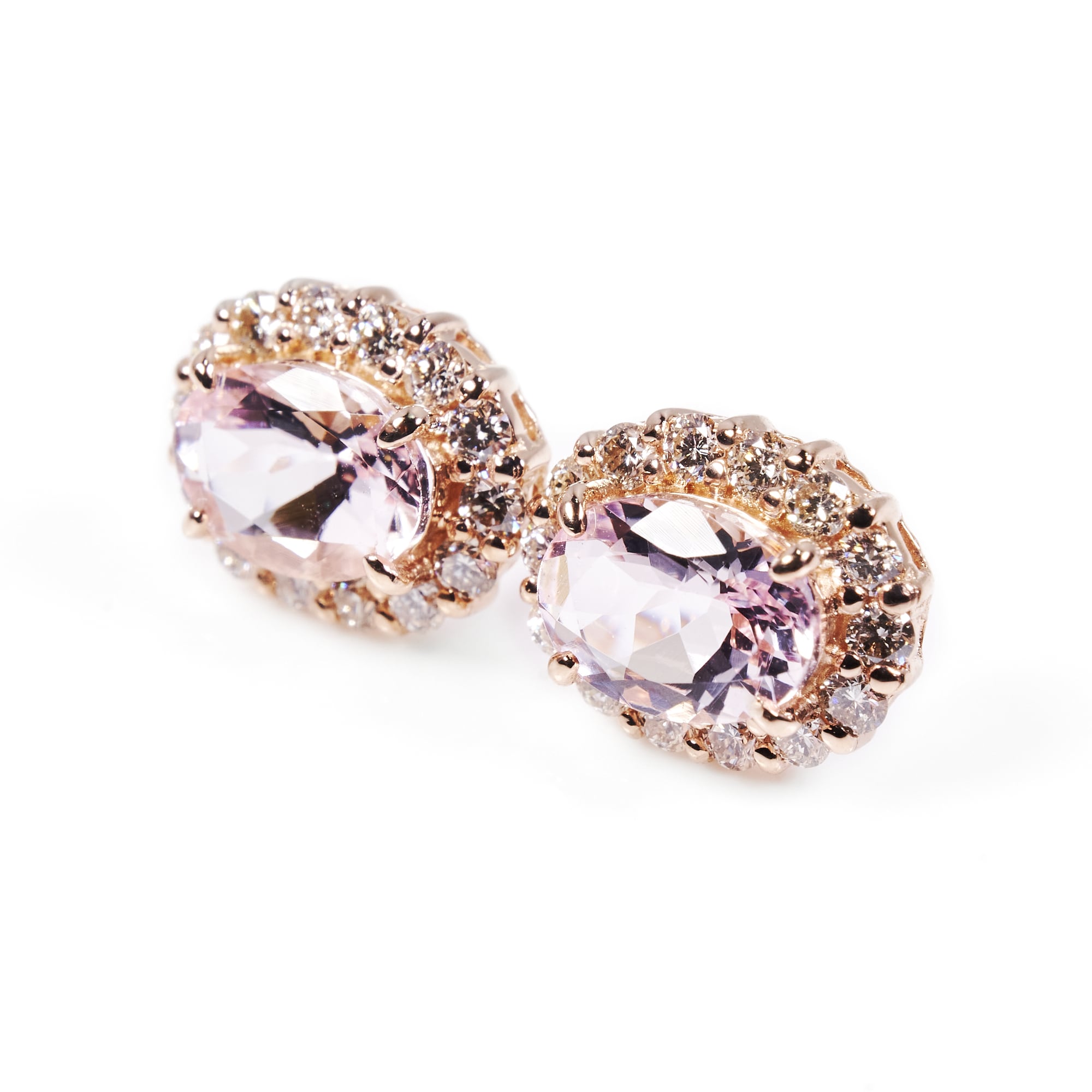 OVモルガナイトピンクゴールドピアス #4|A Jewelry Box 公式通販サイト