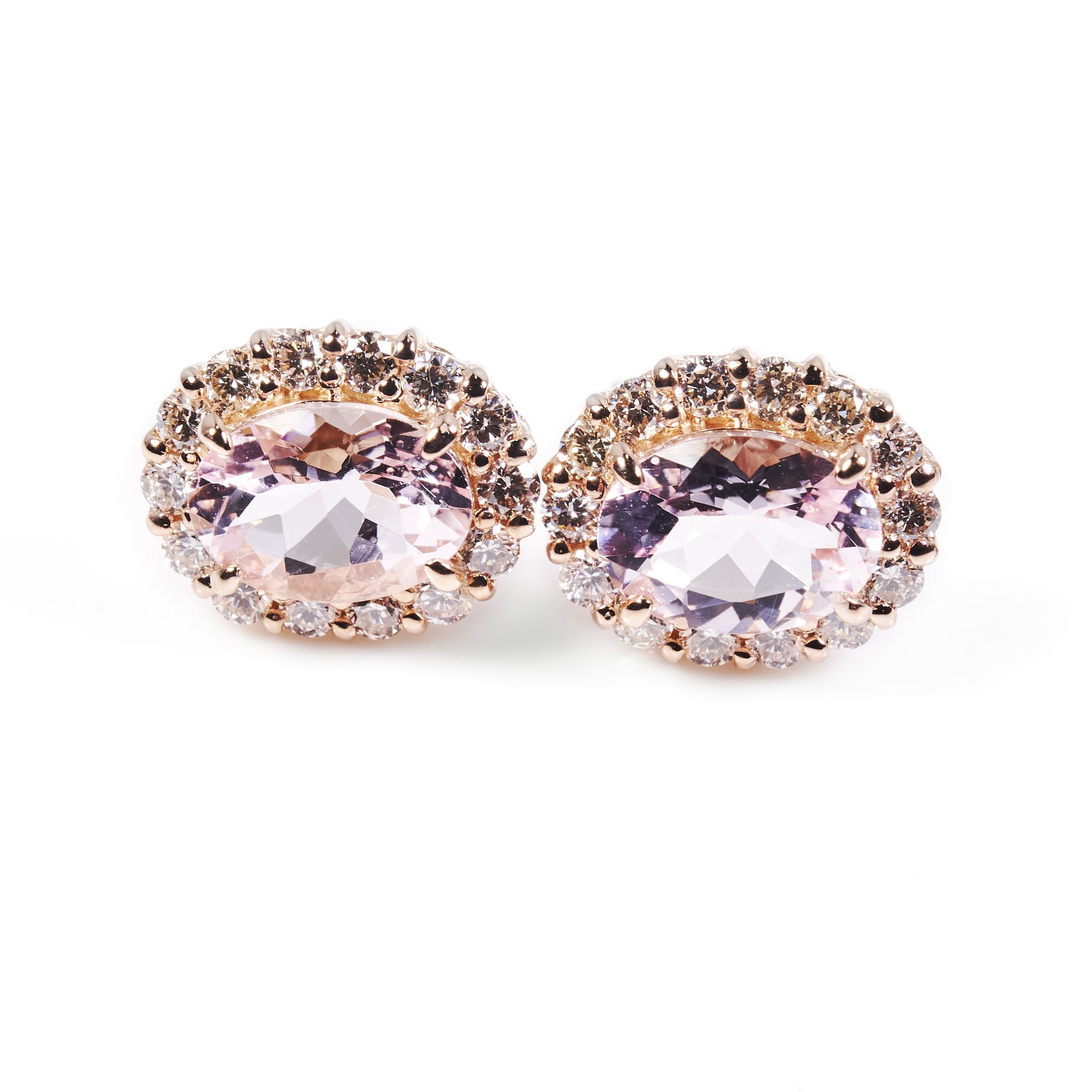 OVモルガナイトピンクゴールドピアス #4|A Jewelry Box 公式通販サイト