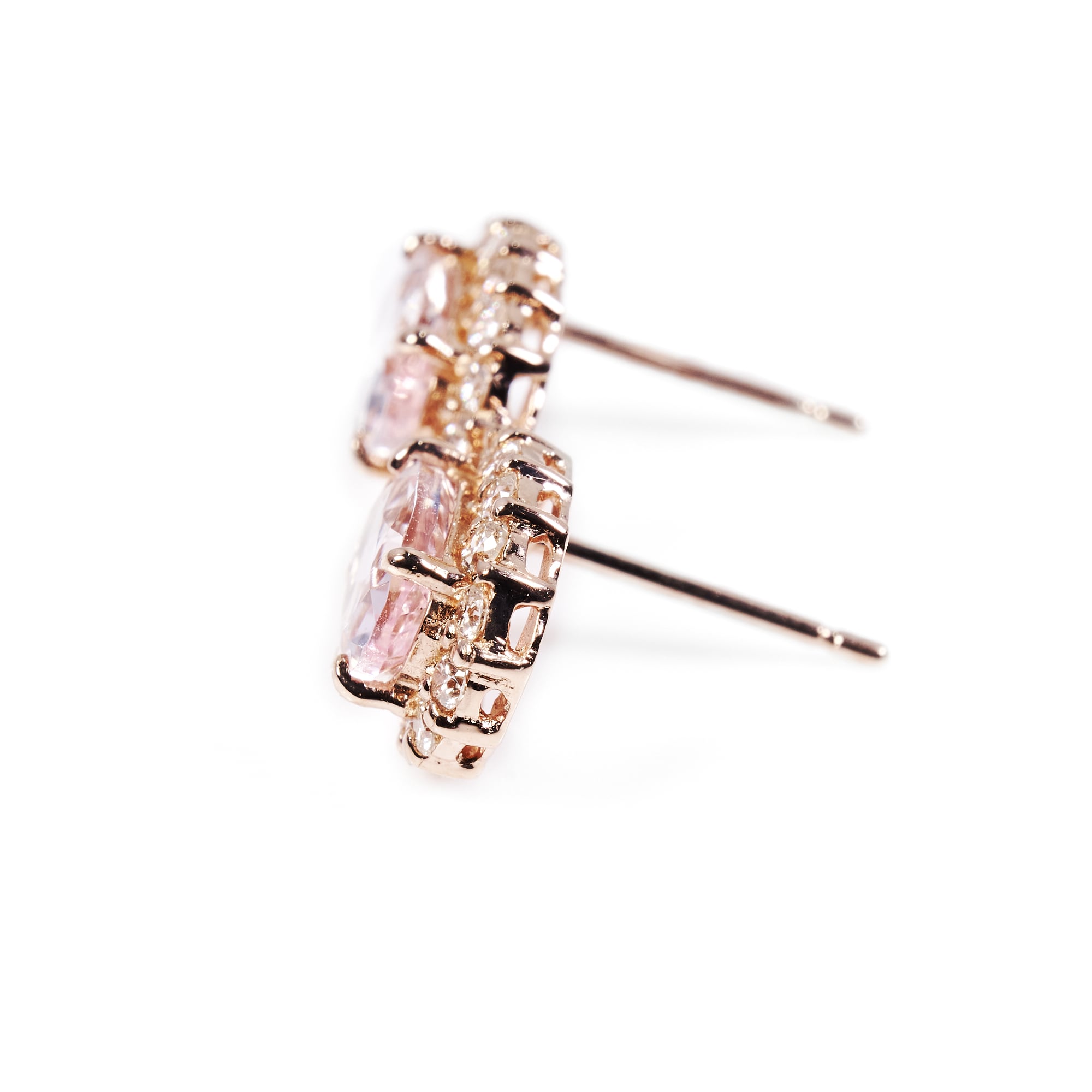 OVモルガナイトピンクゴールドピアス #4|A Jewelry Box 公式通販サイト