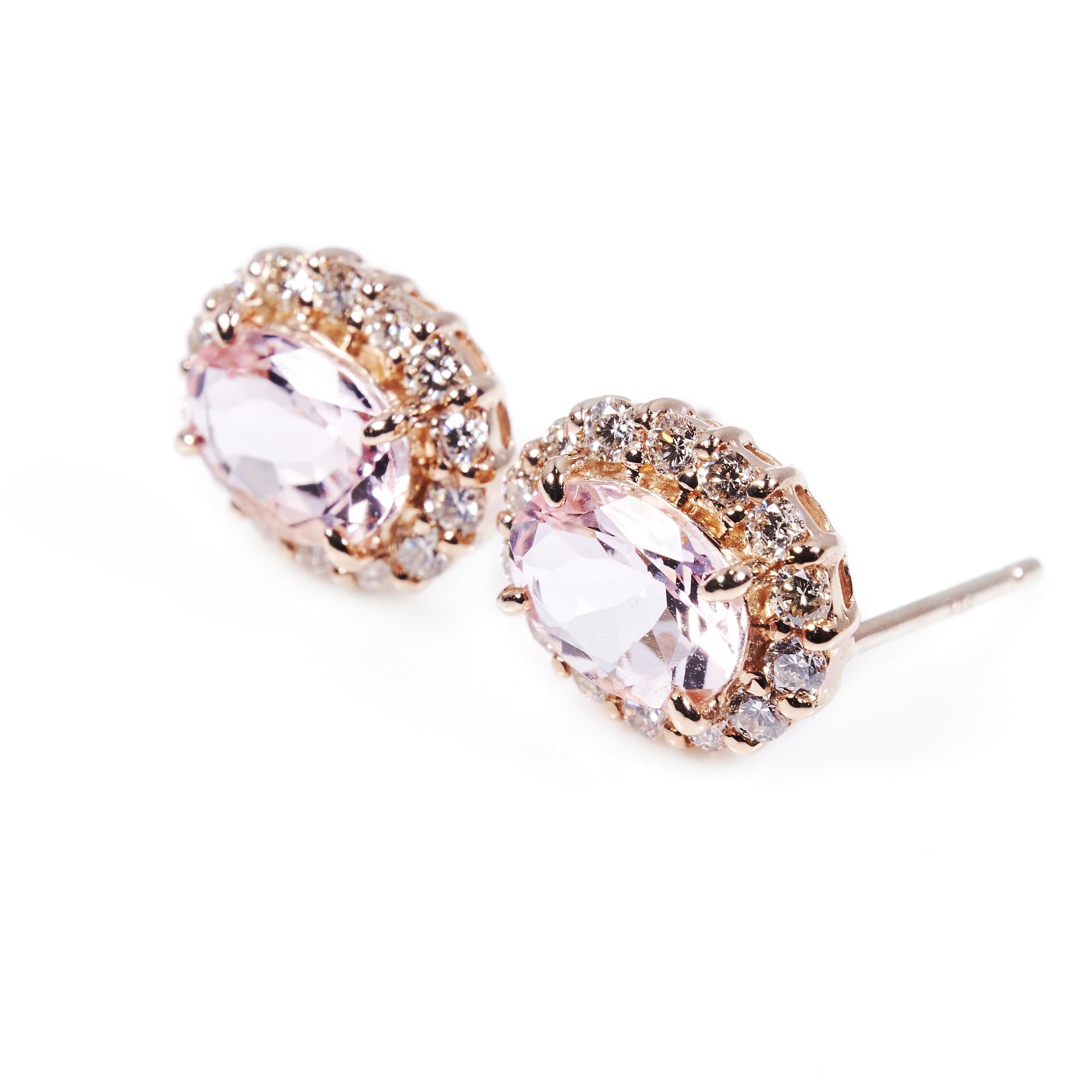 OVモルガナイトピンクゴールドピアス #5|A Jewelry Box 公式通販サイト