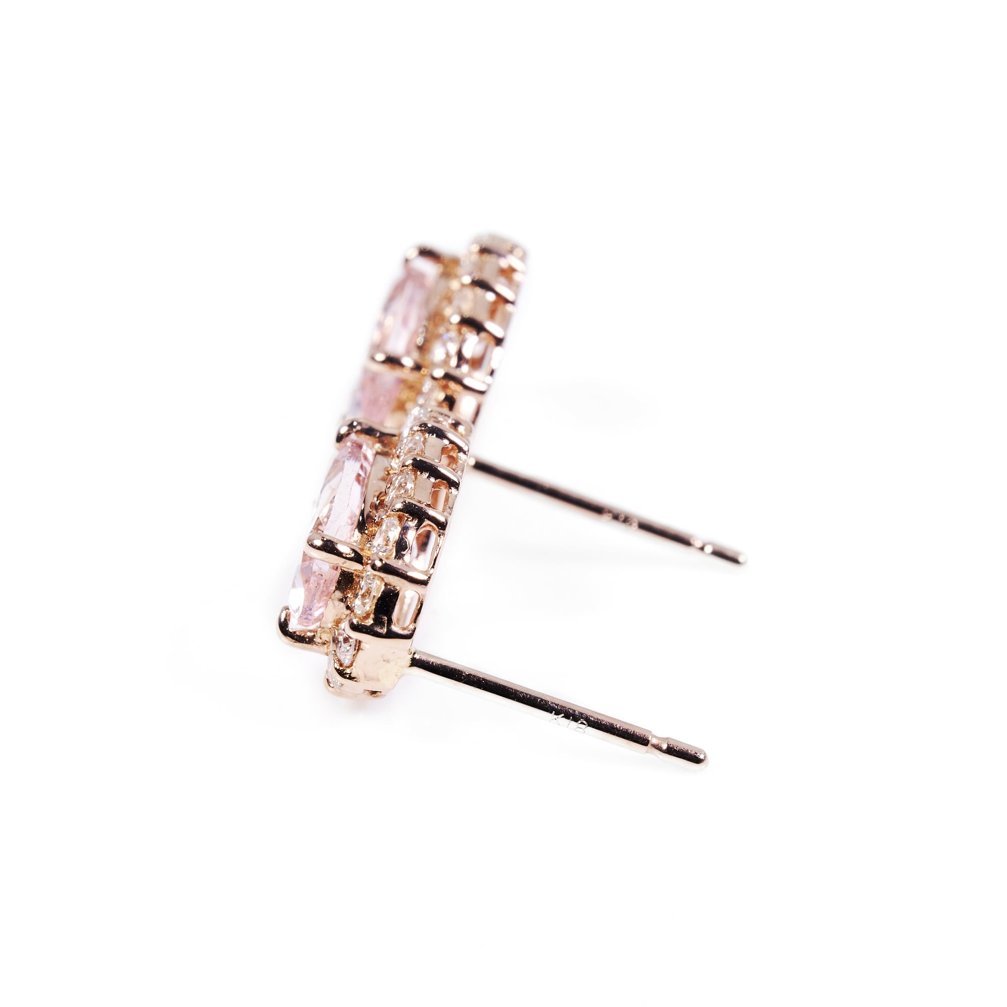 OVモルガナイトピンクゴールドピアス #5|A Jewelry Box 公式通販サイト