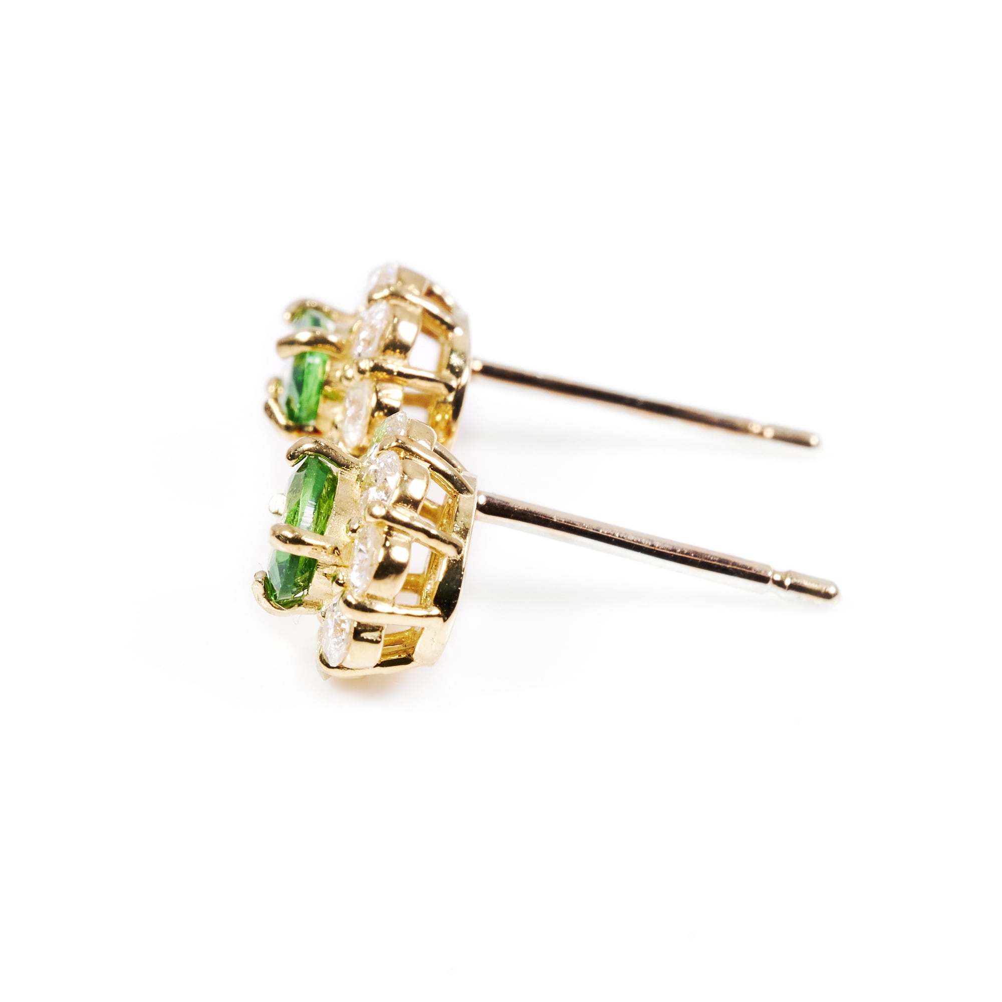 OVグリーンガーネットピアス #1|A Jewelry Box 公式通販サイト