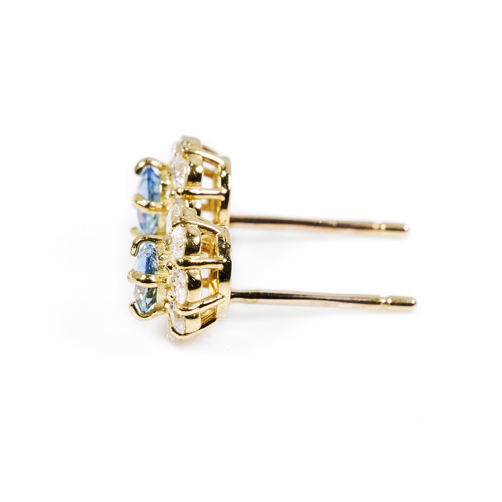 OVアクアマリンゴールドピアス #1|A Jewelry Box 公式通販サイト