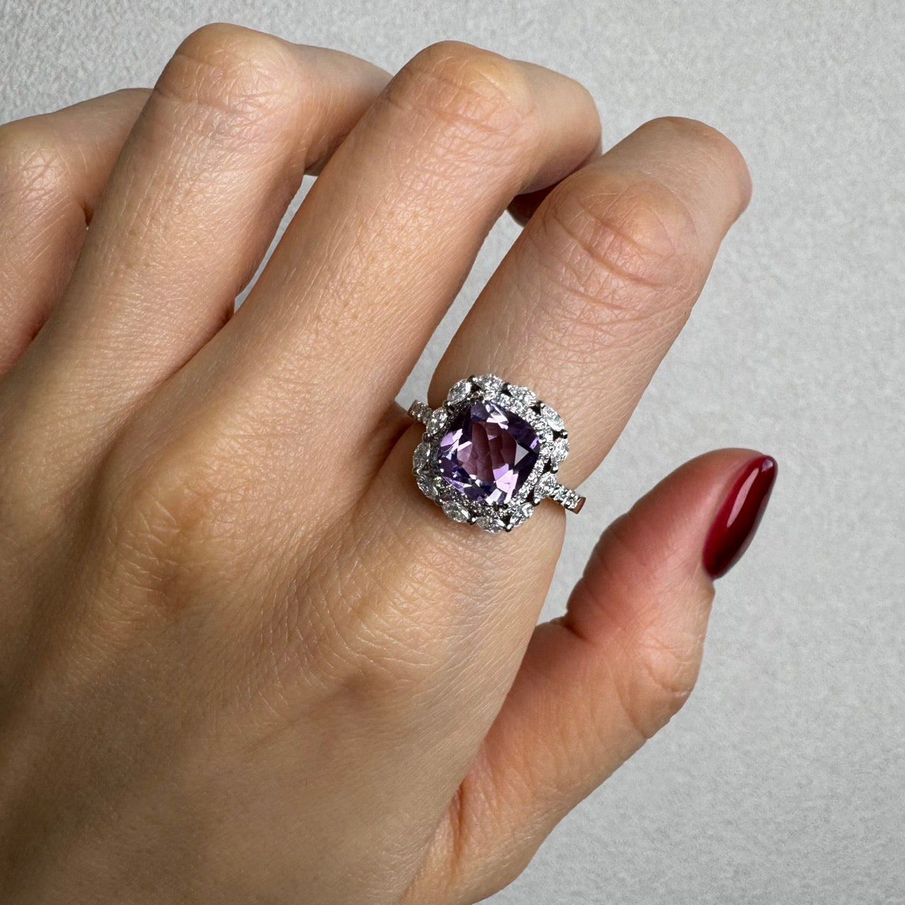 【マドンナリリー】リング ライトアメジスト/グリーンアメジスト|A Jewelry Box 公式通販サイト