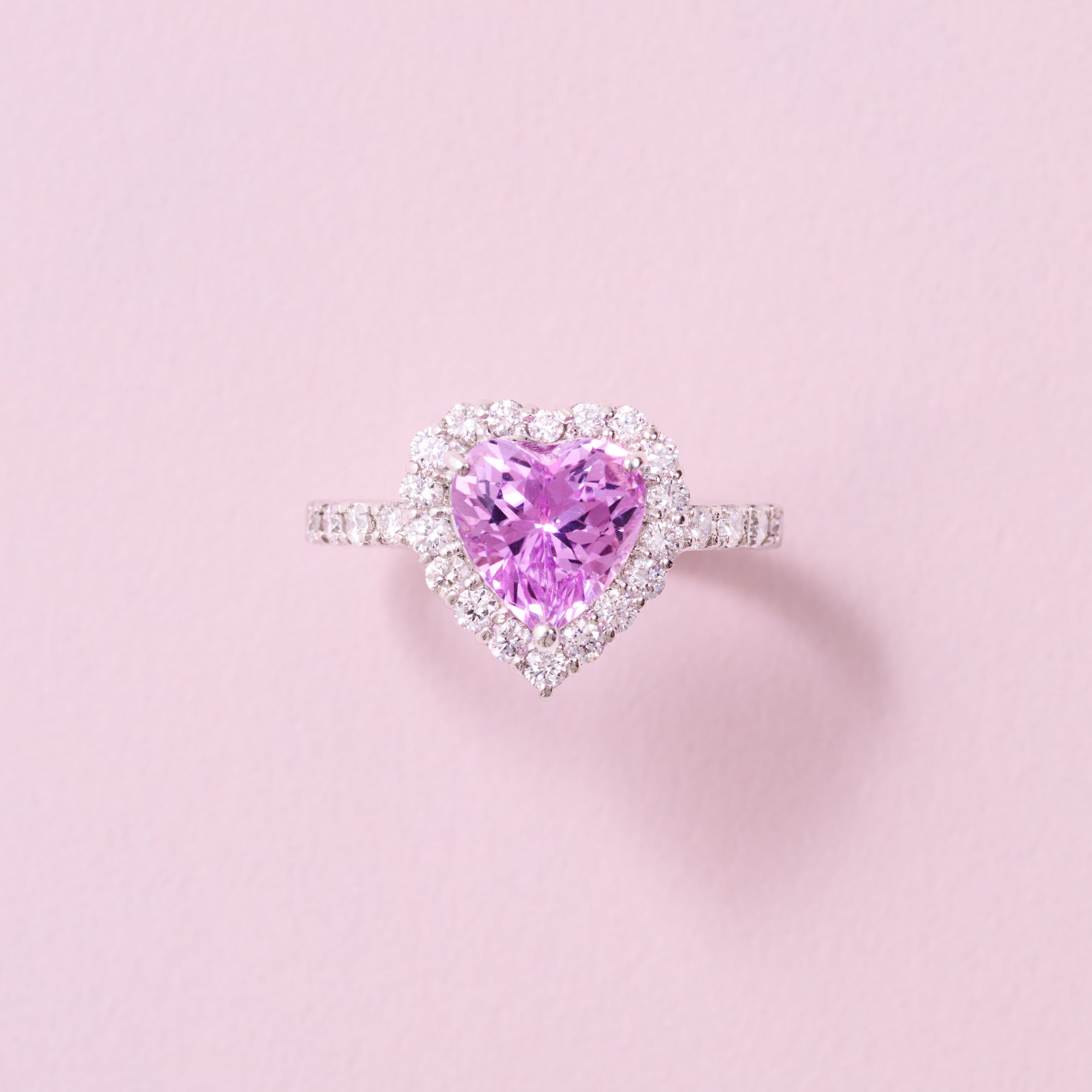 【ライラック】リング クンツァイト 2.2ct HS PT