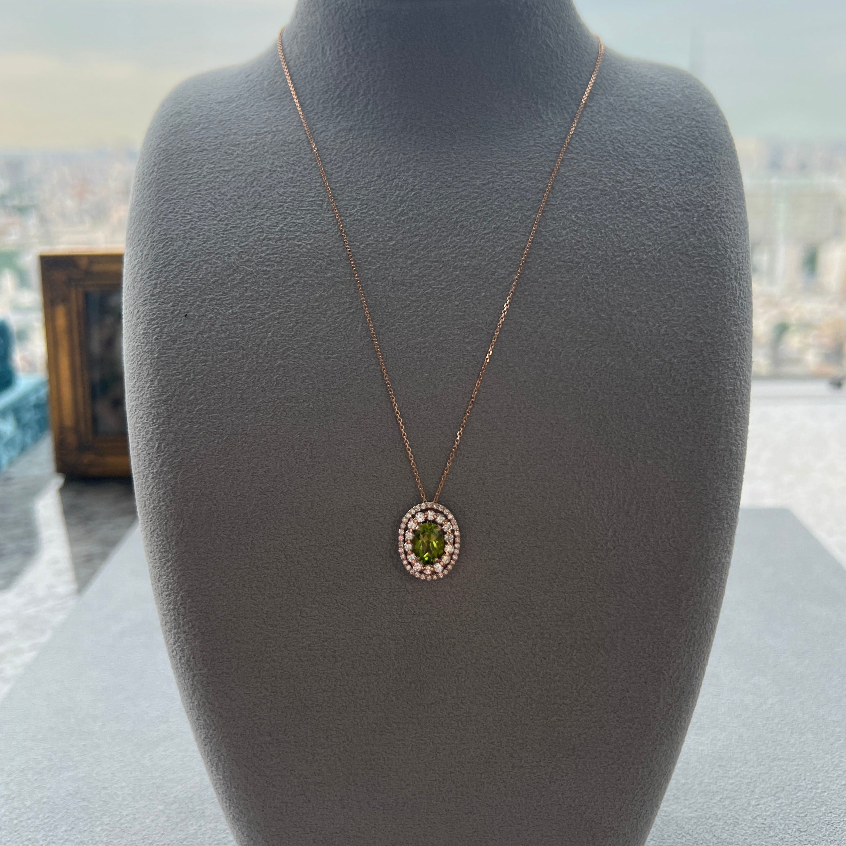 ソレイユ ペリドット 中石1CT前後 OV ネックレス|A Jewelry Box 公式通販サイト