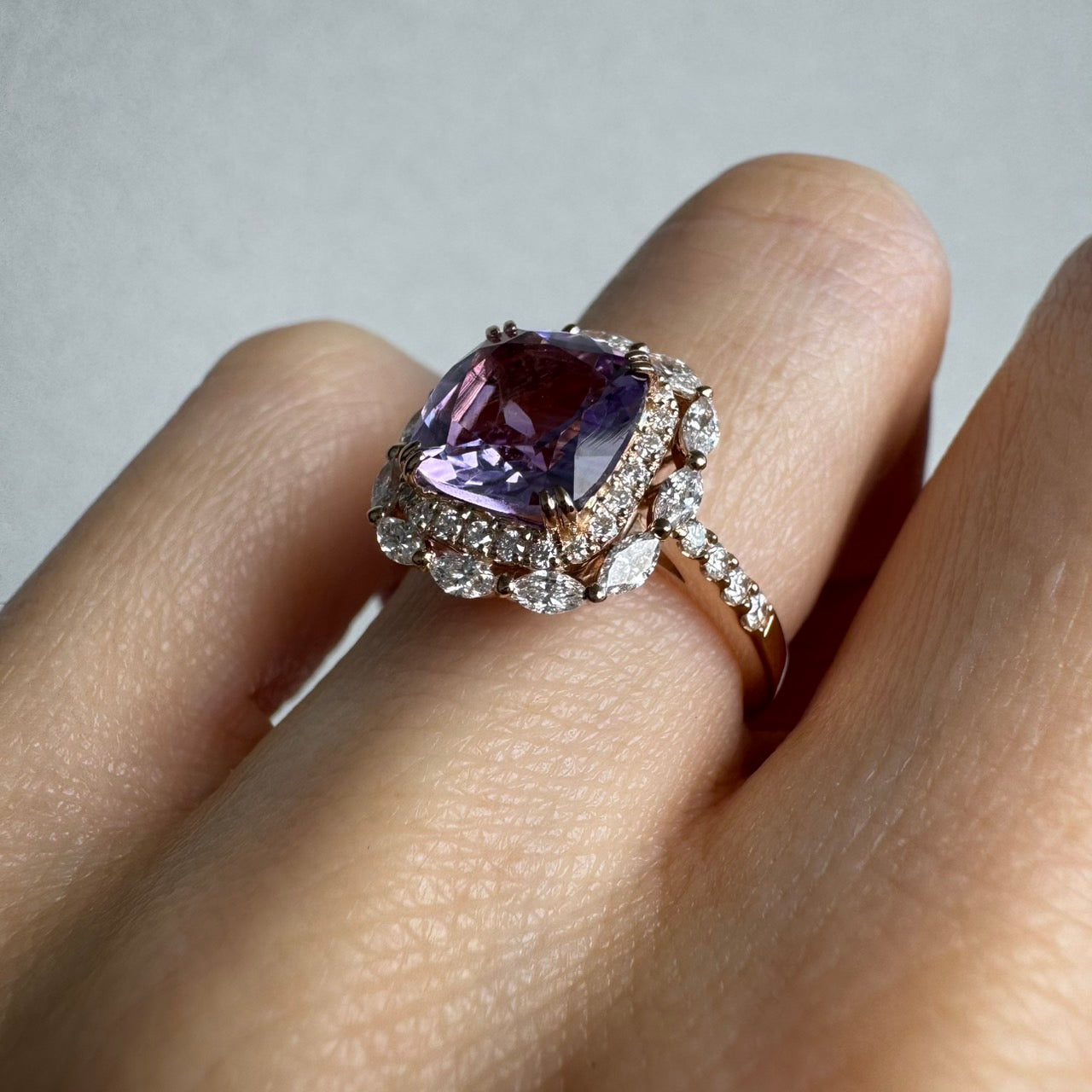 【マドンナリリー】リング ライトアメジスト/グリーンアメジスト|A Jewelry Box 公式通販サイト