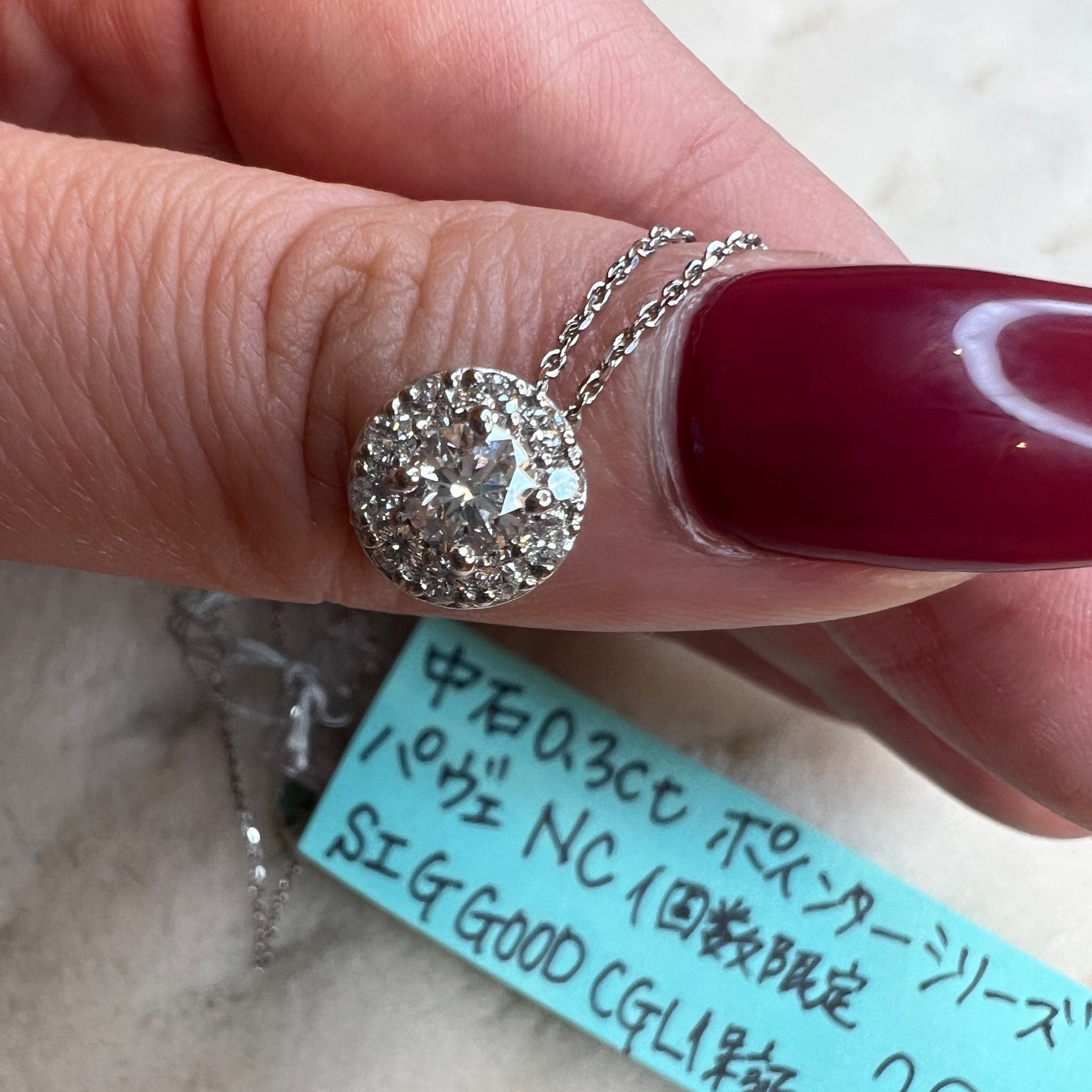 中石0.3ポインターシリーズパヴェネックレス|A Jewelry Box 公式通販サイト