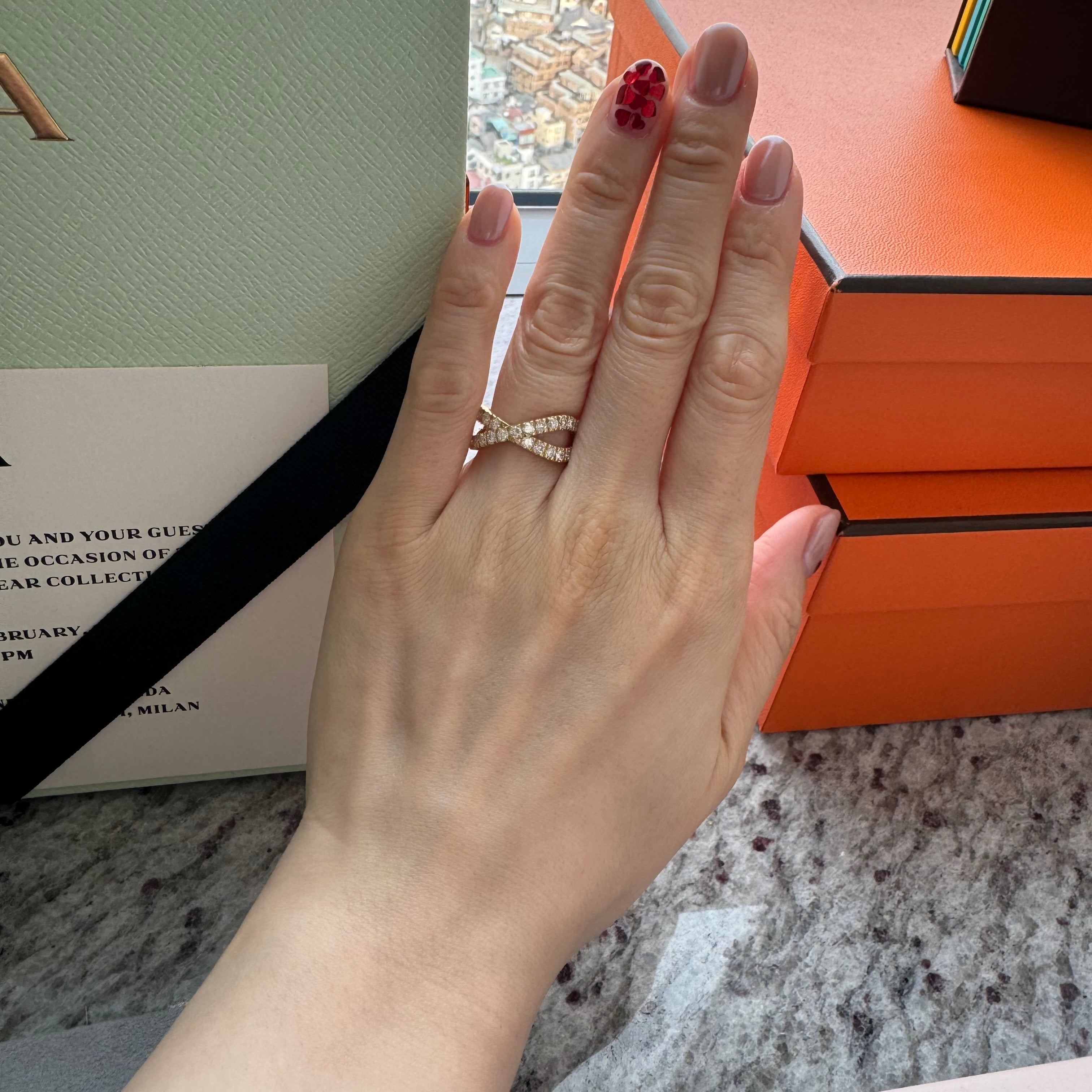 あひるインフィニティーリング D1.5ct前後 PT/K18YG/K18PG〜|A Jewelry Box 公式通販サイト