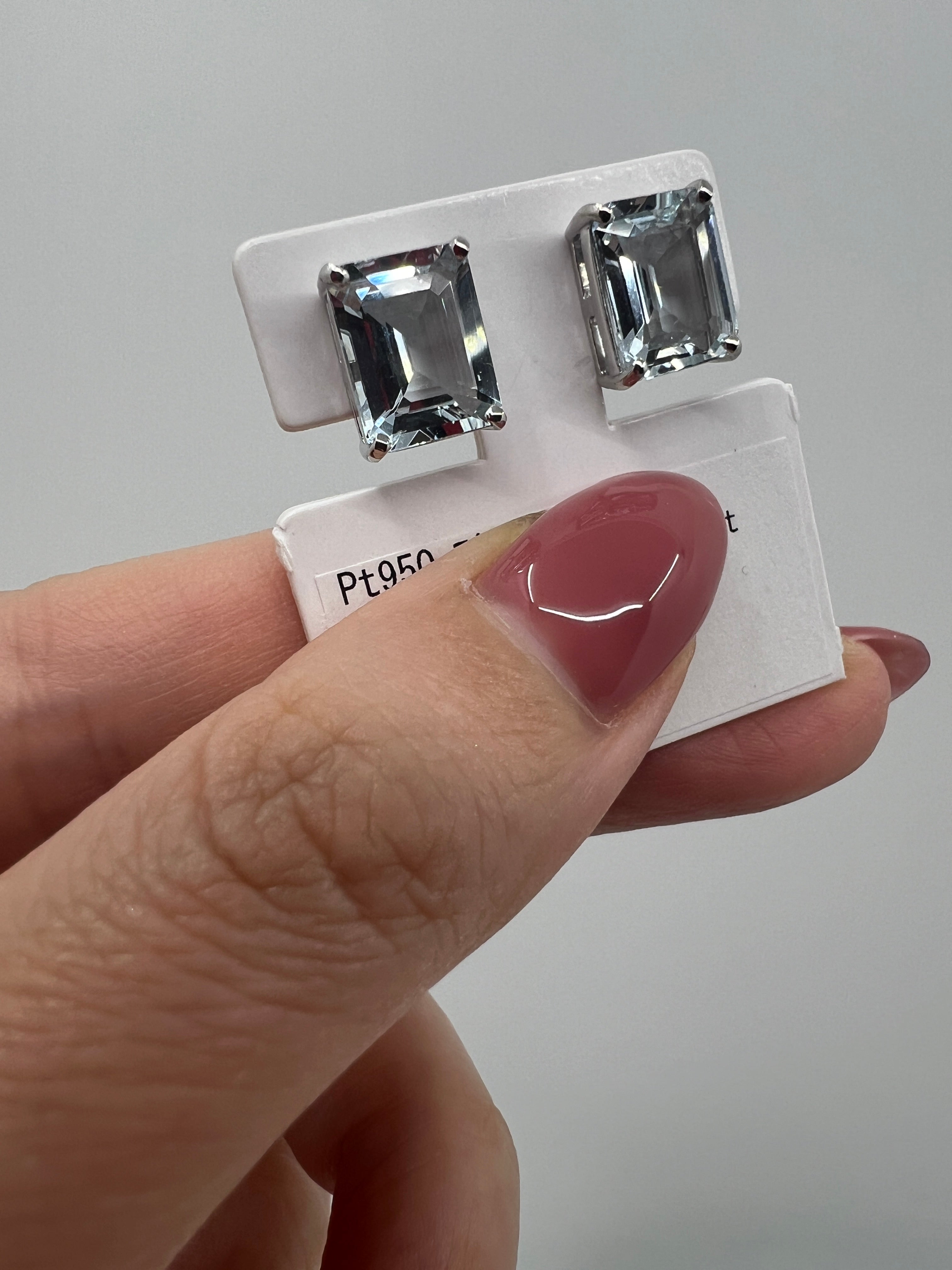 【フロリナ】ピアス アクアマリン2ct前後×2 SQ|A Jewelry Box 公式通販サイト