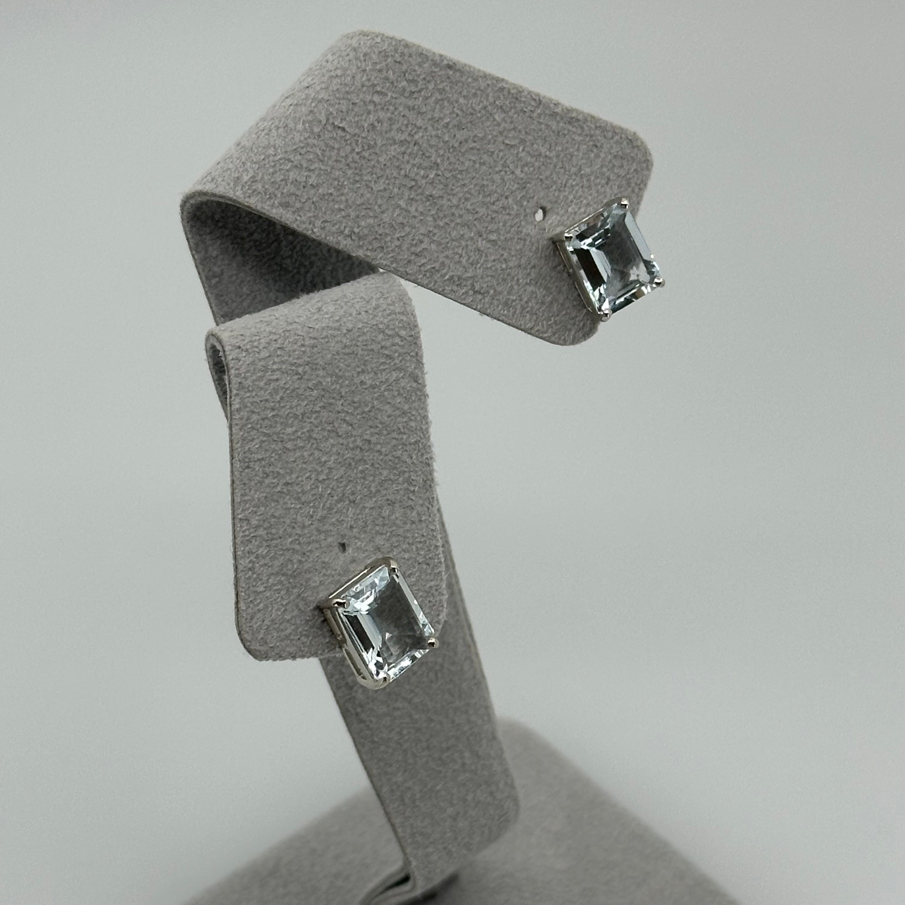 【フロリナ】ピアス アクアマリン2ct前後×2 SQ|A Jewelry Box 公式通販サイト