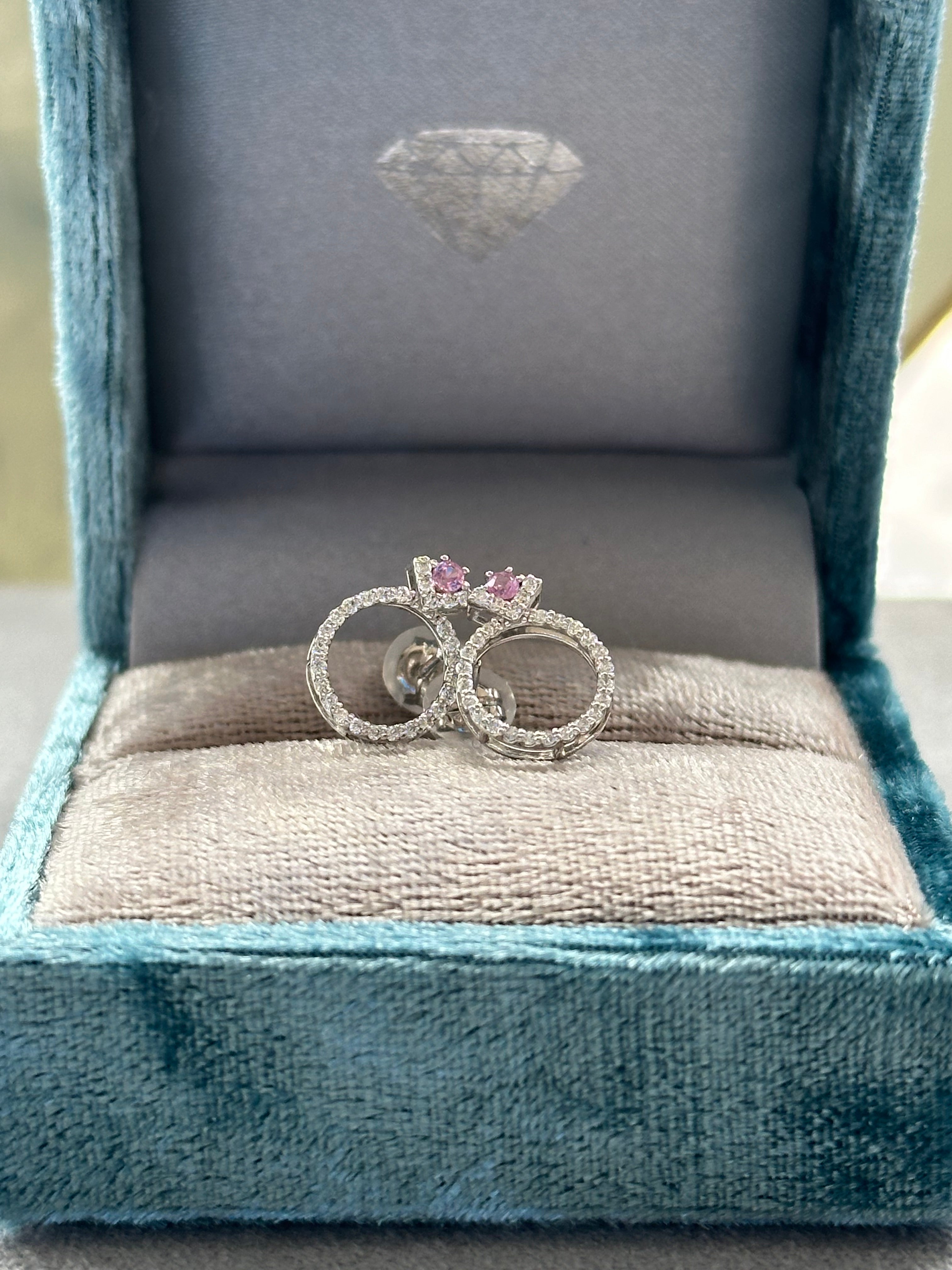 ラリオンス ピアス ピンクサファイア(あやちゃんの結婚指輪みたいなピアス)|A Jewelry Box 公式通販サイト