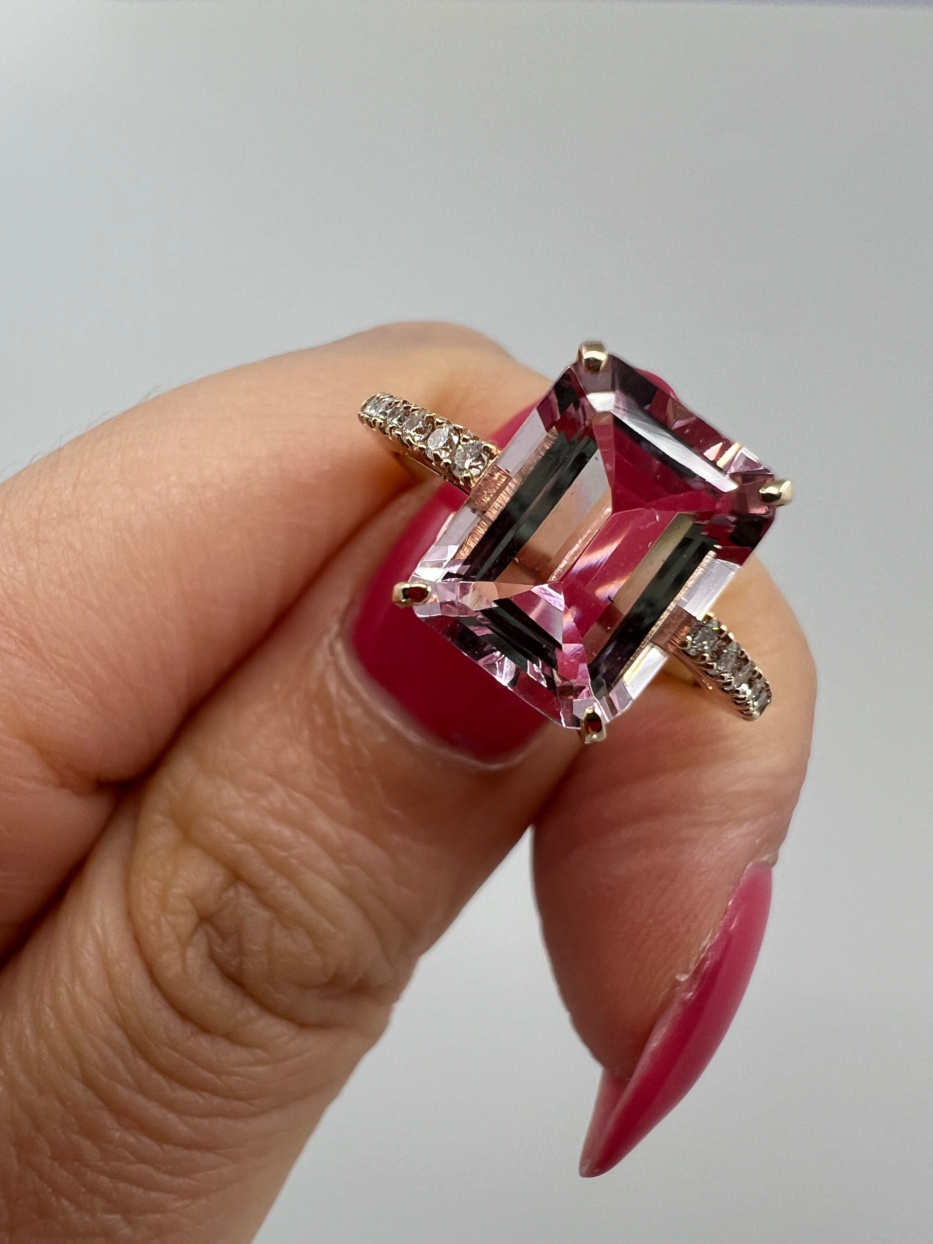 【フロリナ】リング モルガナイト/アクア/ペリドット 2ct前後 SQ|A Jewelry Box 公式通販サイト