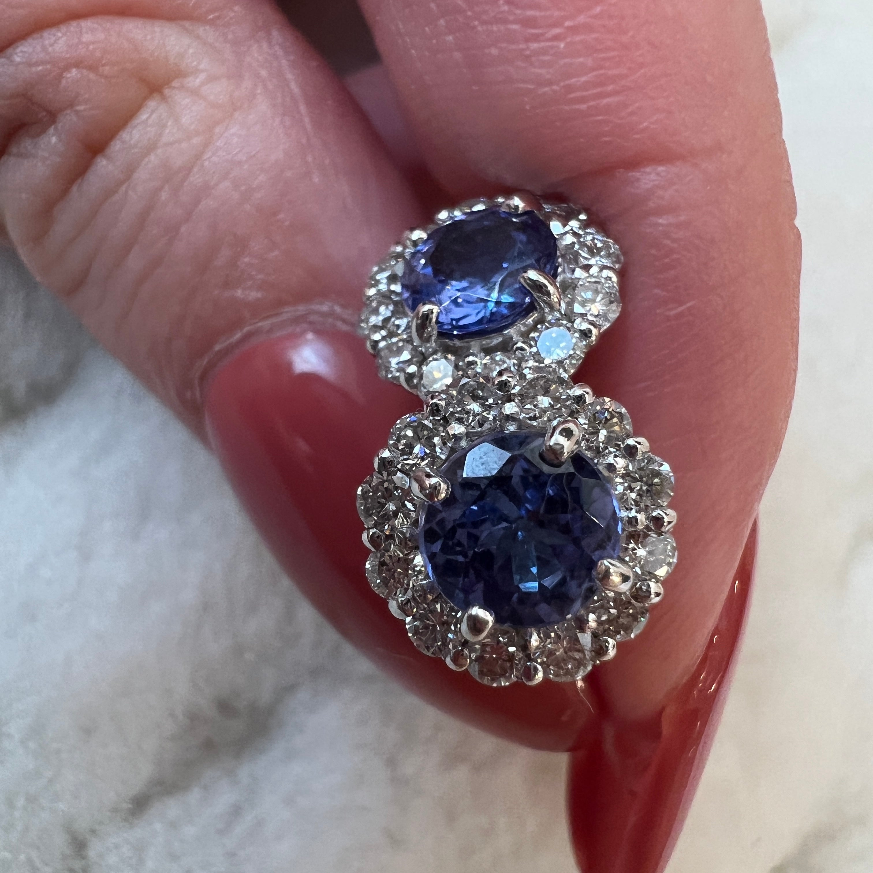 OV タンザナイト ピアス2|A Jewelry Box 公式通販サイト