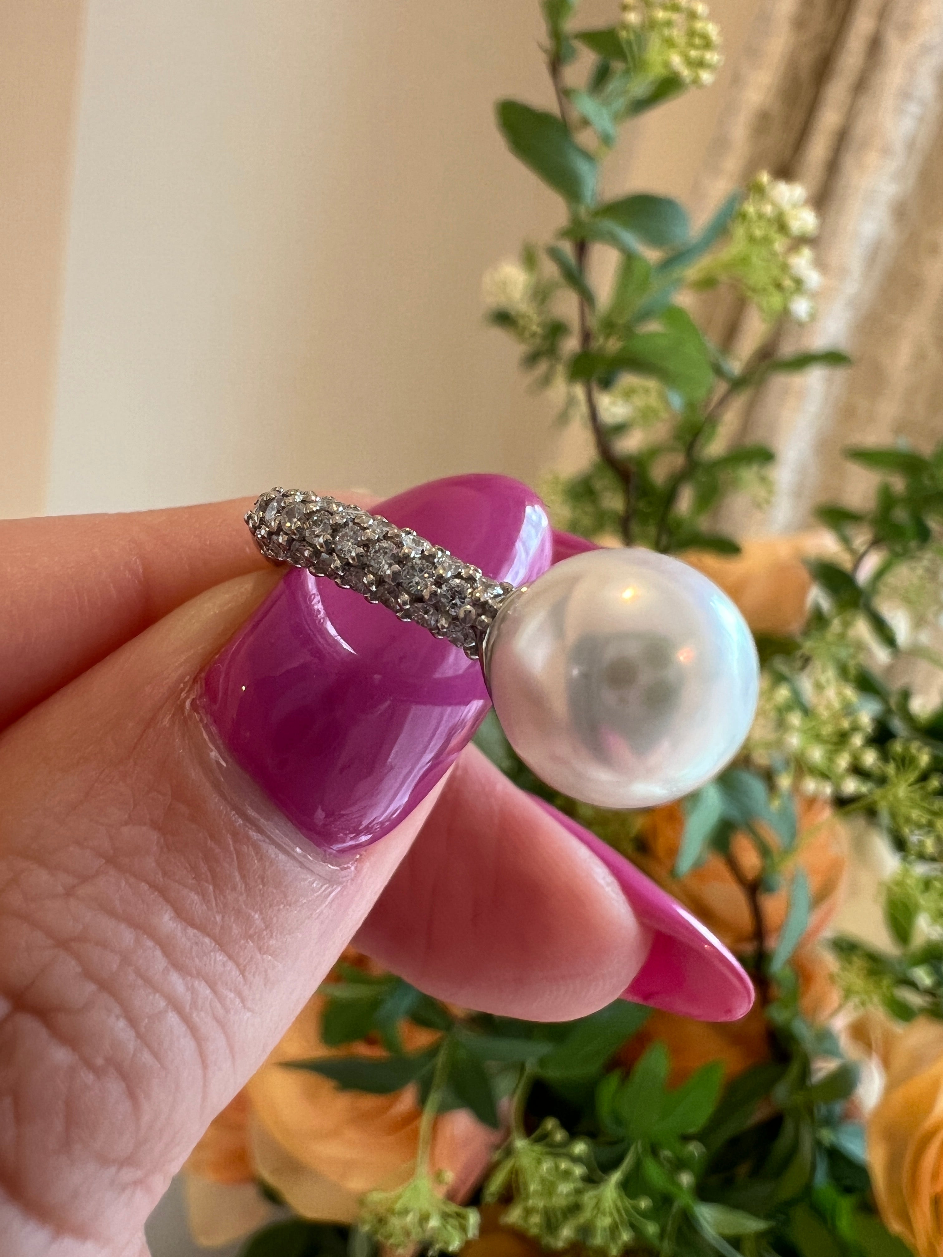 サンベリーナ パヴェ〜希少あこや真珠 8ミリ|A Jewelry Box 公式通販サイト